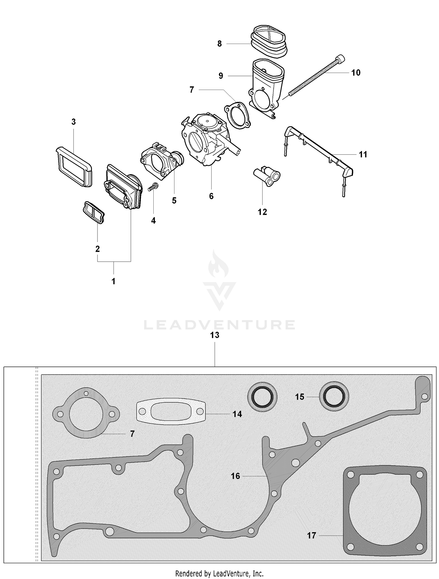 Carburettor and Gasket Kit and Intake System