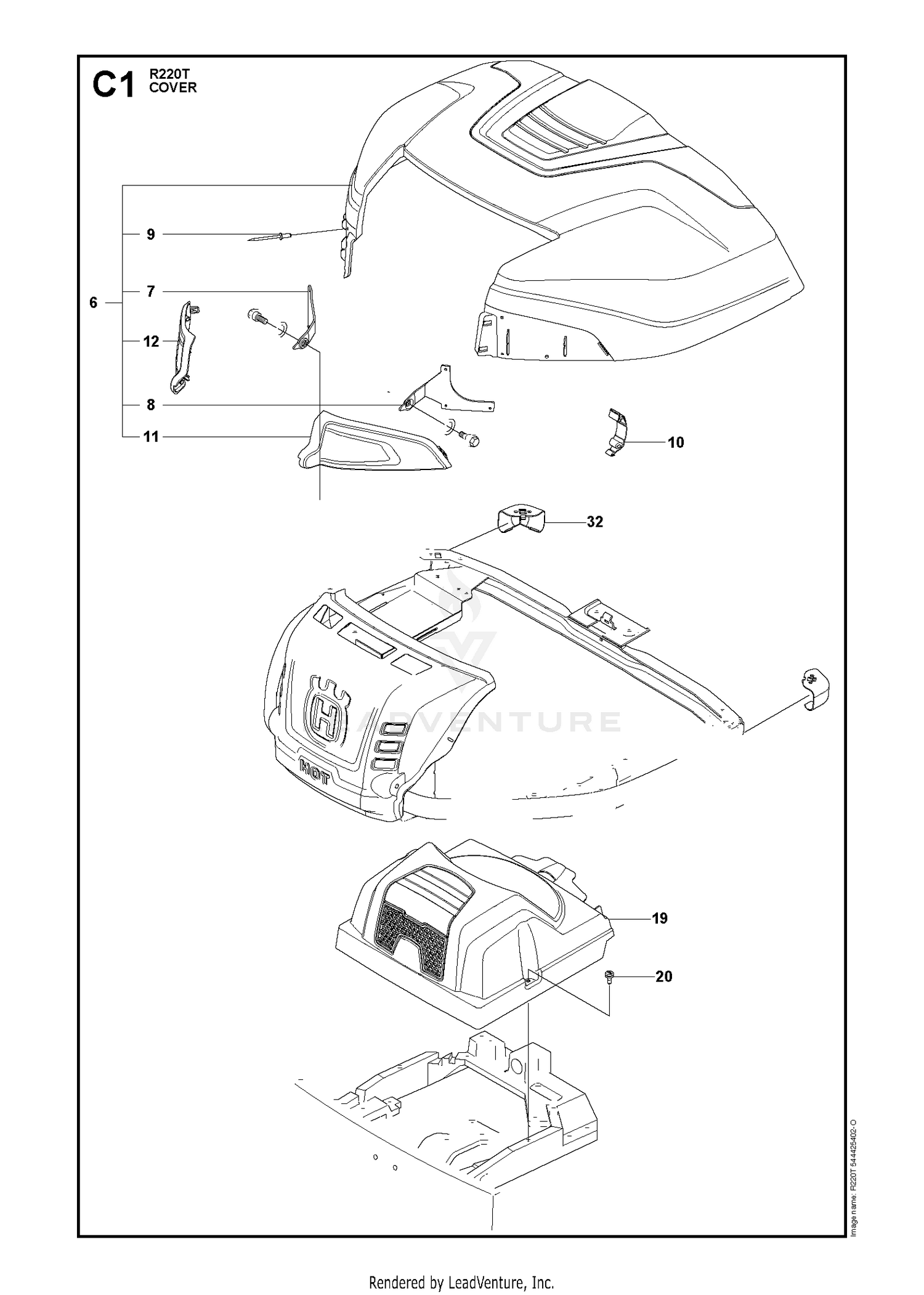 COVER, REAR