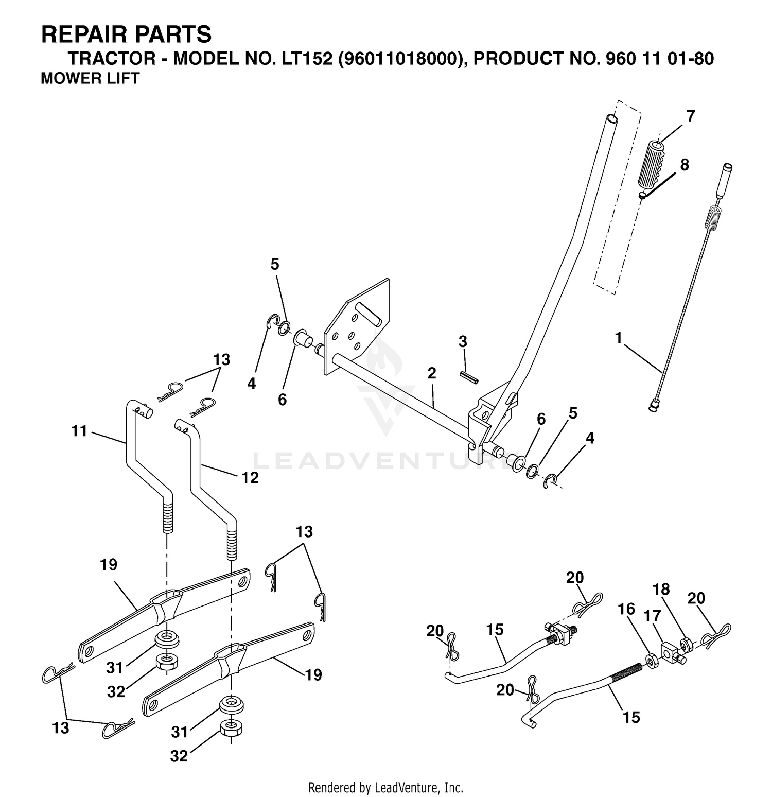 MOWER LIFT / DECK LIFT