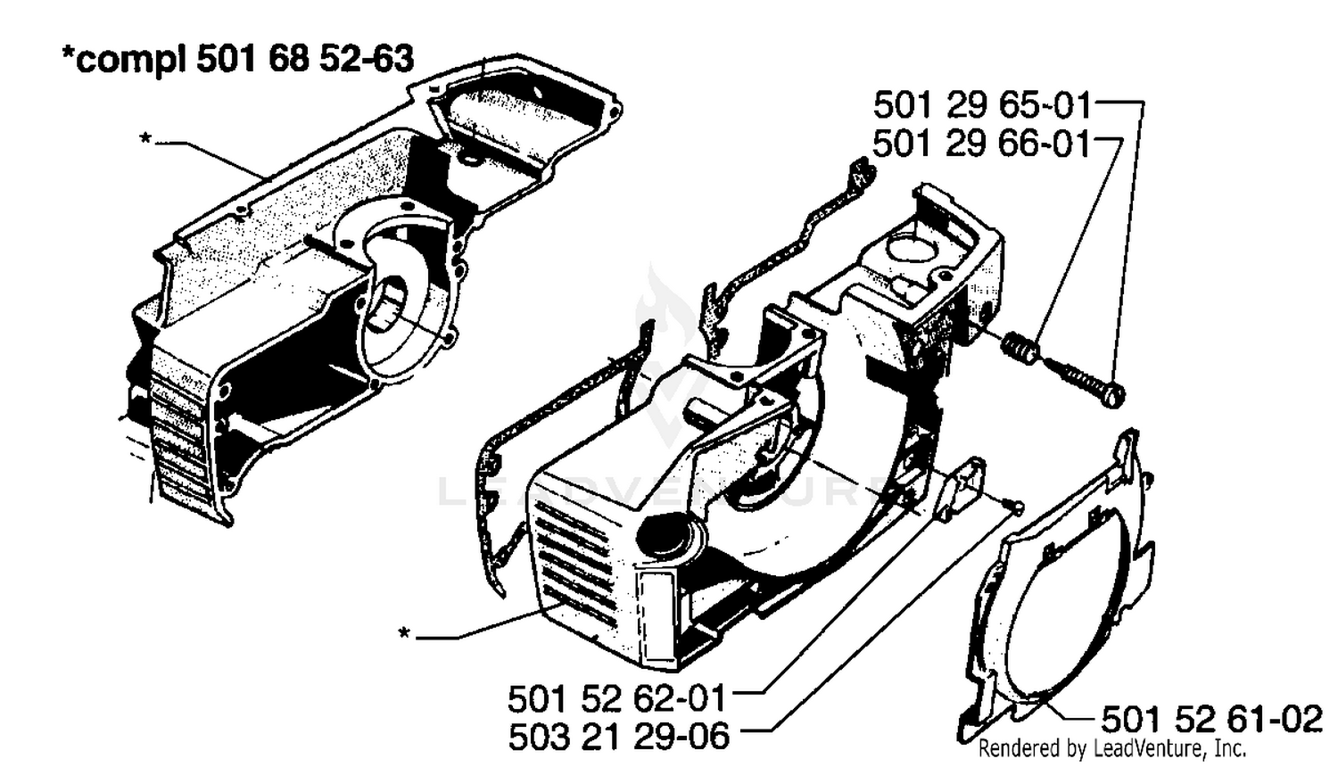 Crankcase (S/N 1070001 And Below)