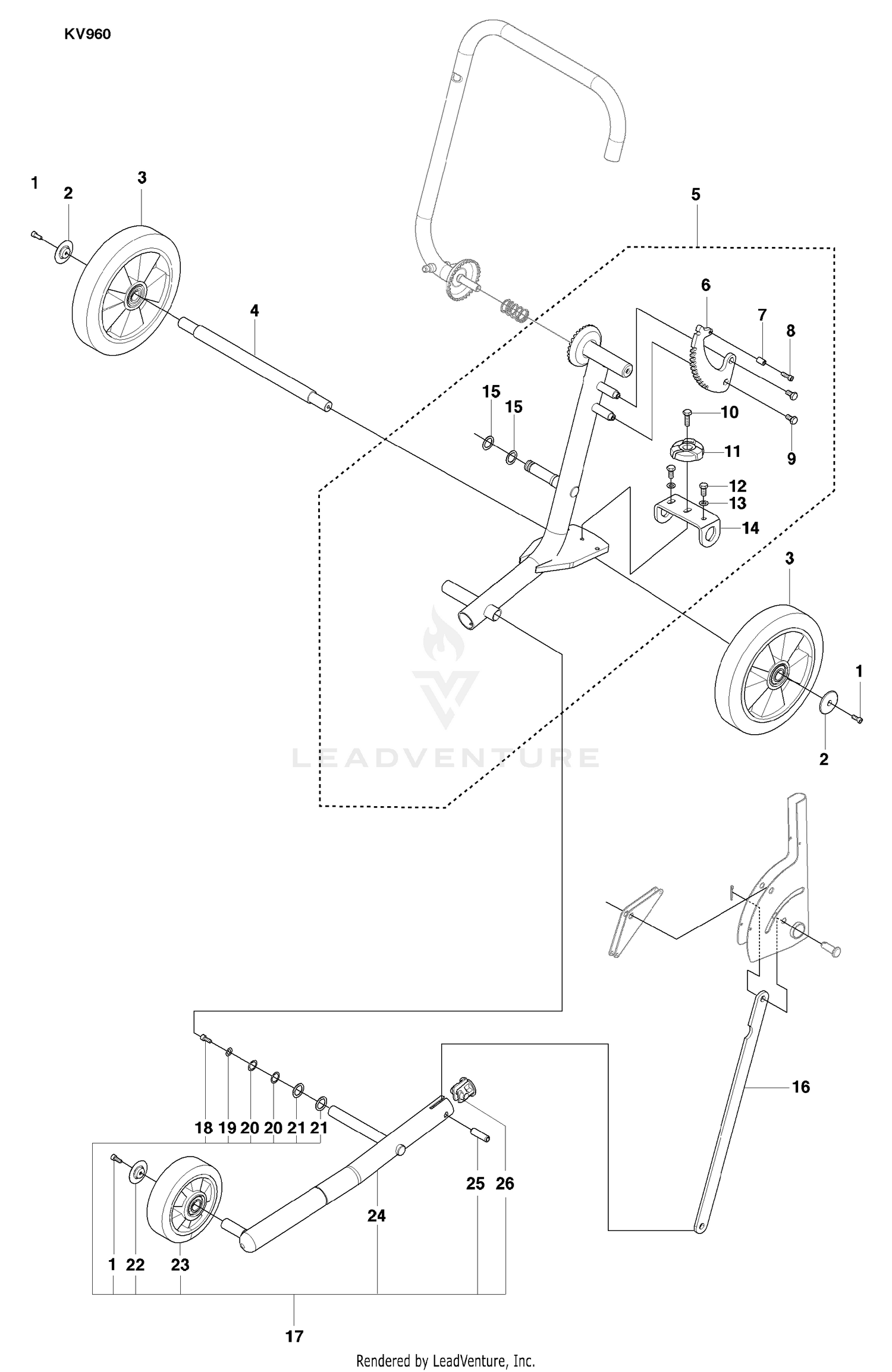 Wheels and Frame Tube
