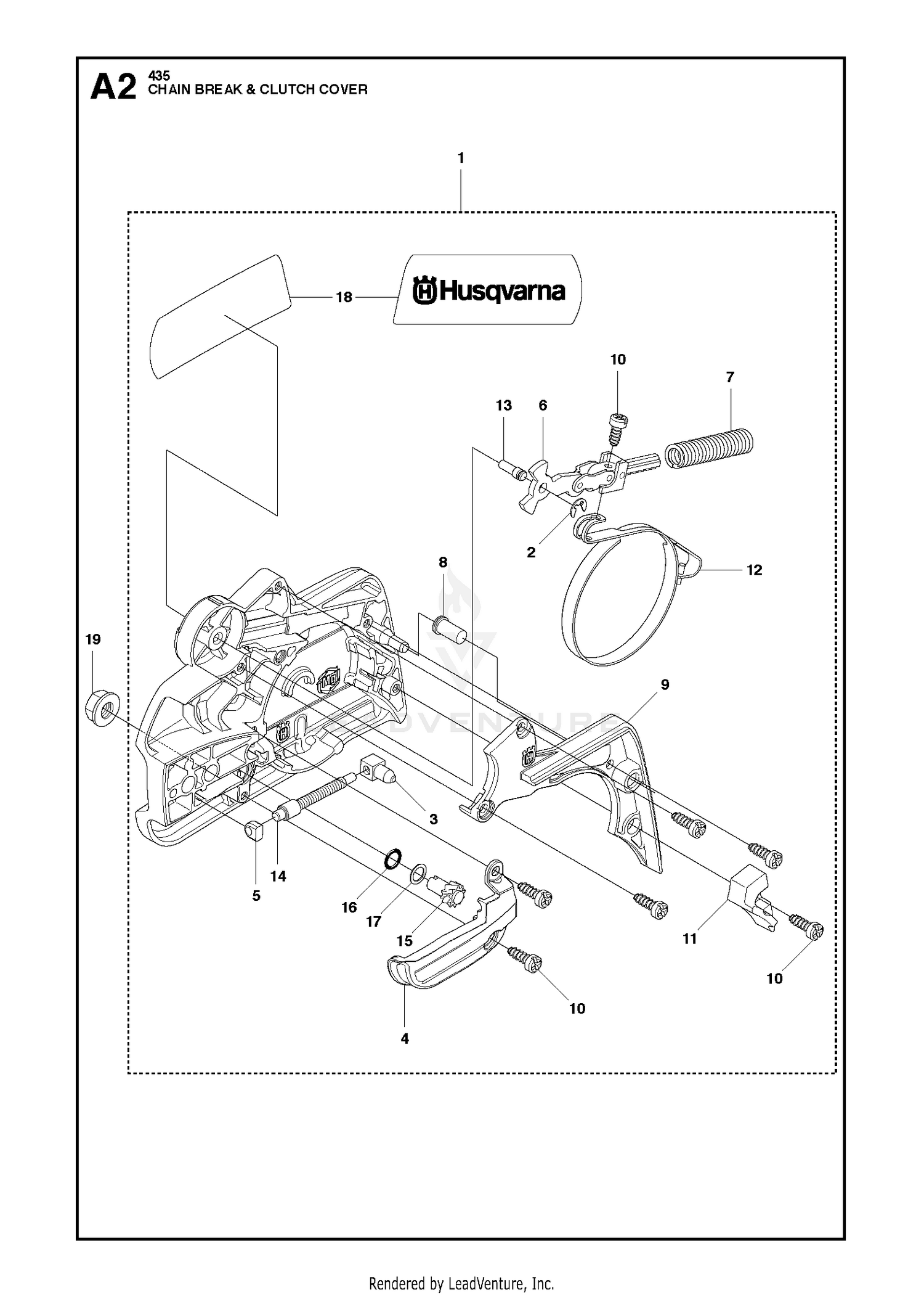 CHAIN BRAKE & CLUTCH COVER 4