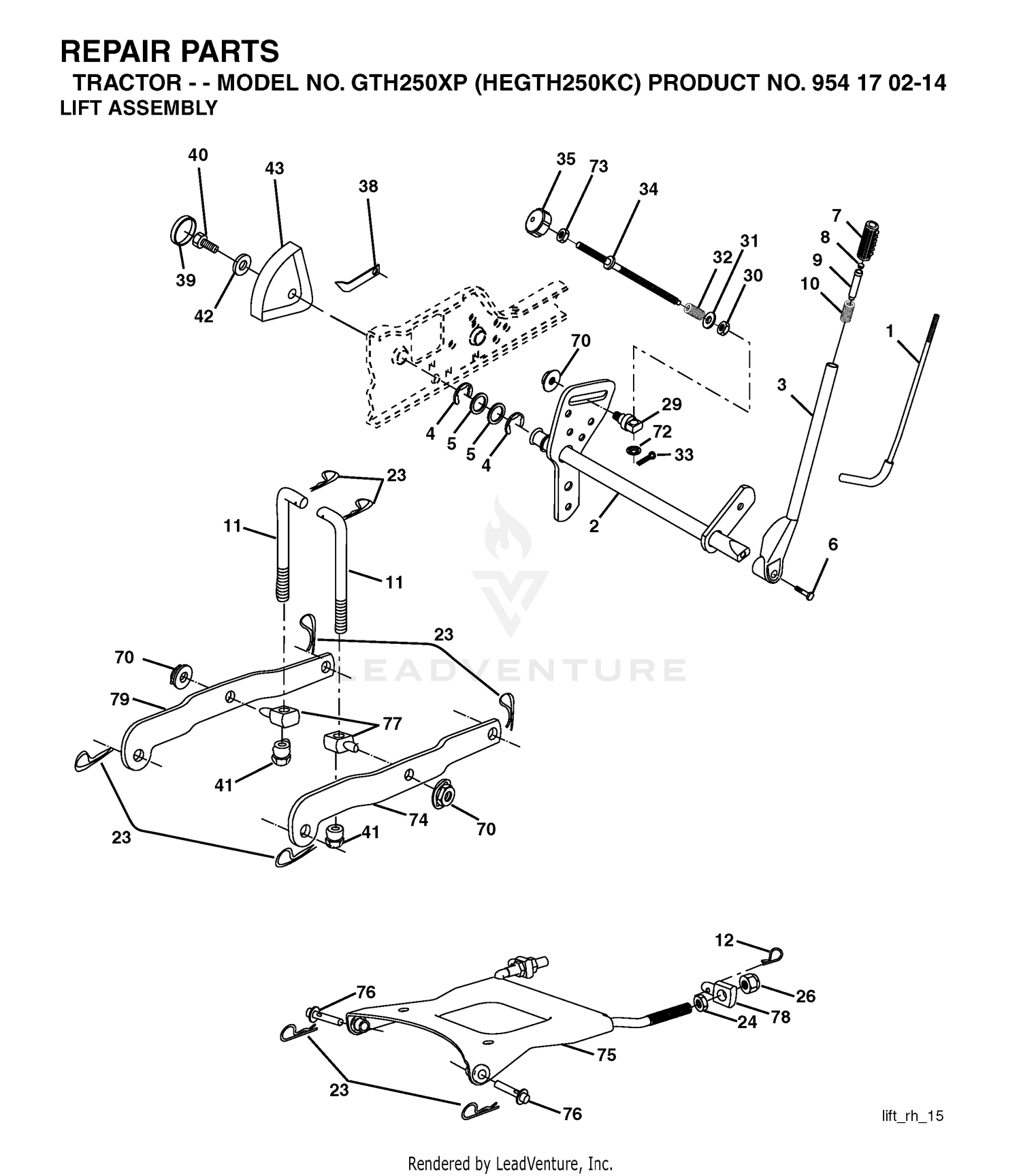MOWER LIFT / DECK LIFT