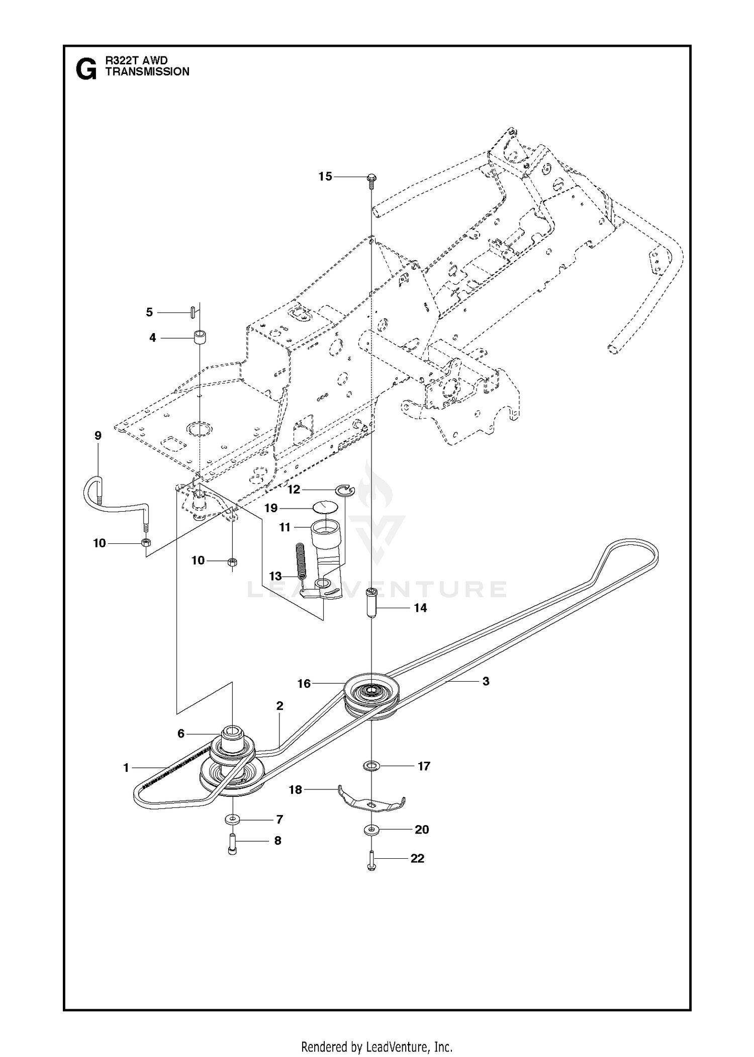 CHASSIS, ENGINE & PULLEYS