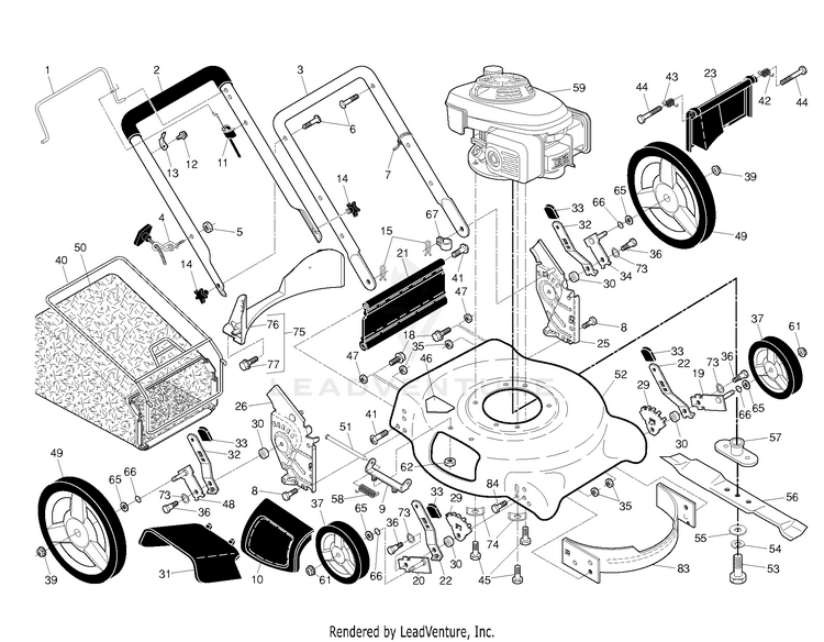 Husqvarna 6021P - 96133001501 (2012-01) Lawn Mower: Consumer Walk ...