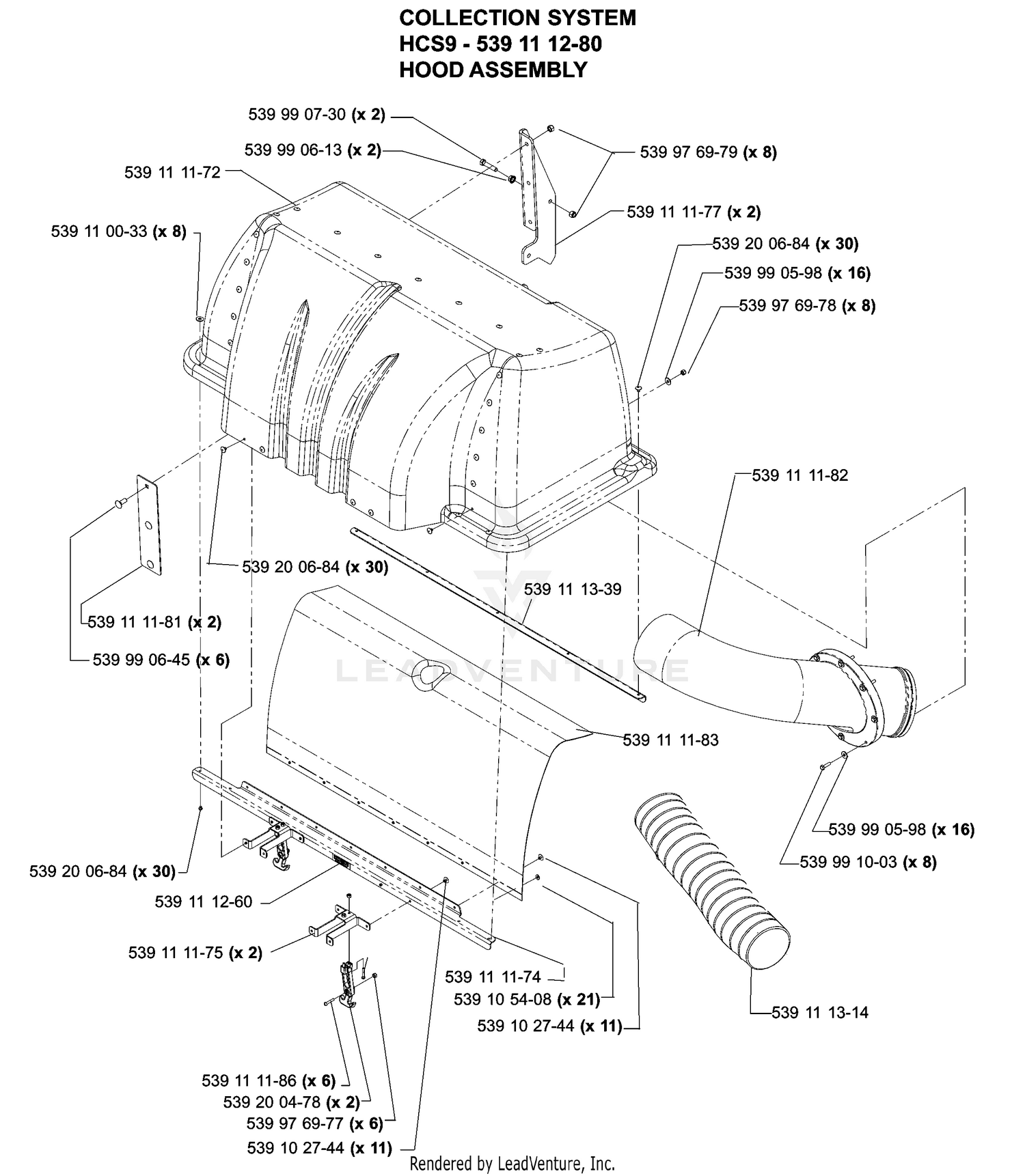 Accessories HCS9 Collection System Hood