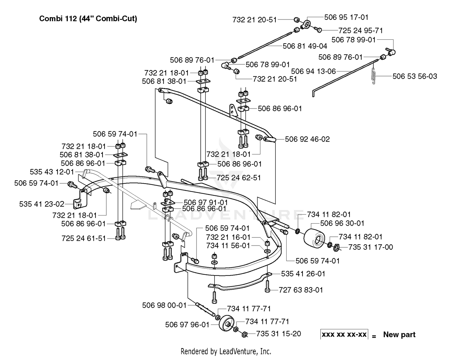 Deck Frame (44" Combi-Cut)