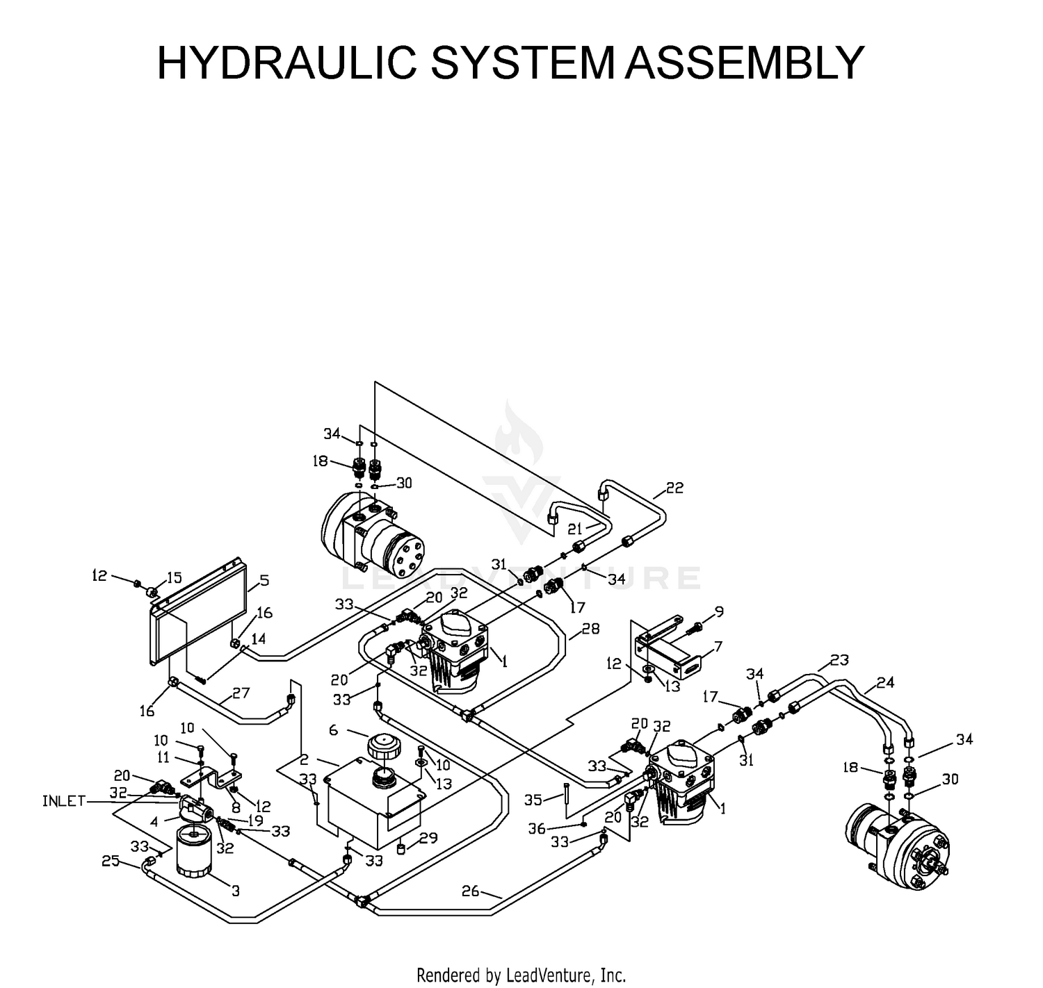 HYDRAULIC PUMP - MOTOR