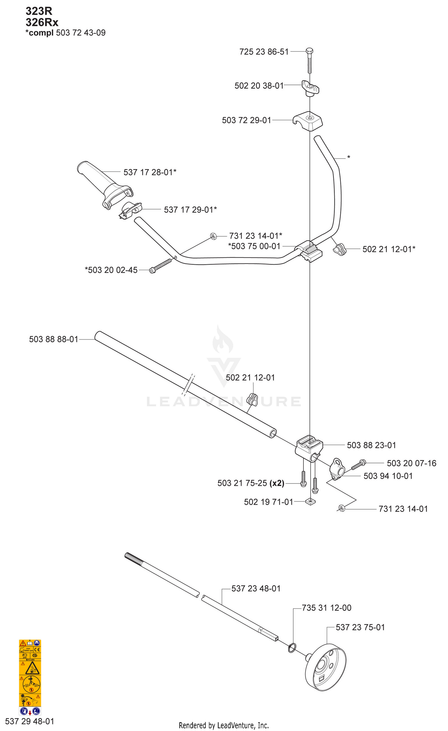 Shaft / Handlebar / "R"