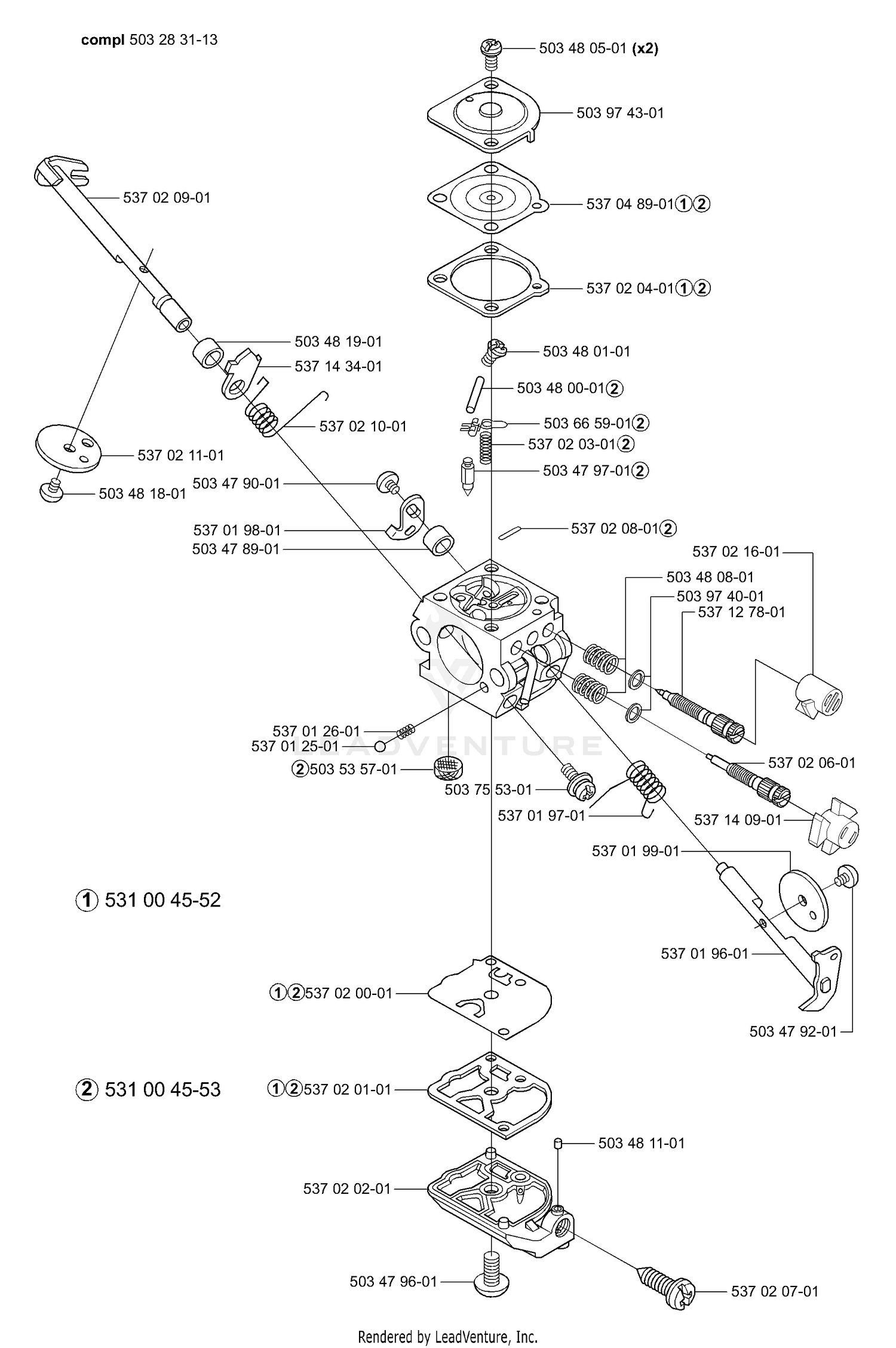 Carburetor Parts (Zama C1Q-EL14)