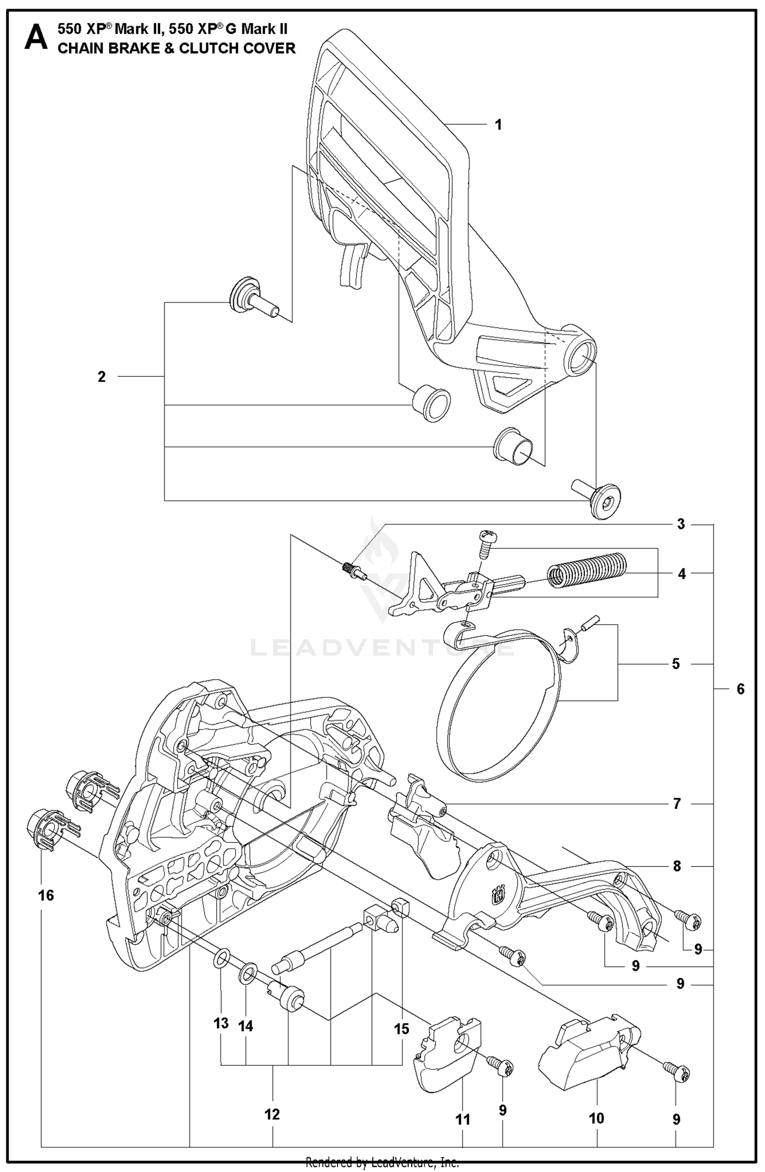 CHAIN BRAKE & CLUTCH COVER