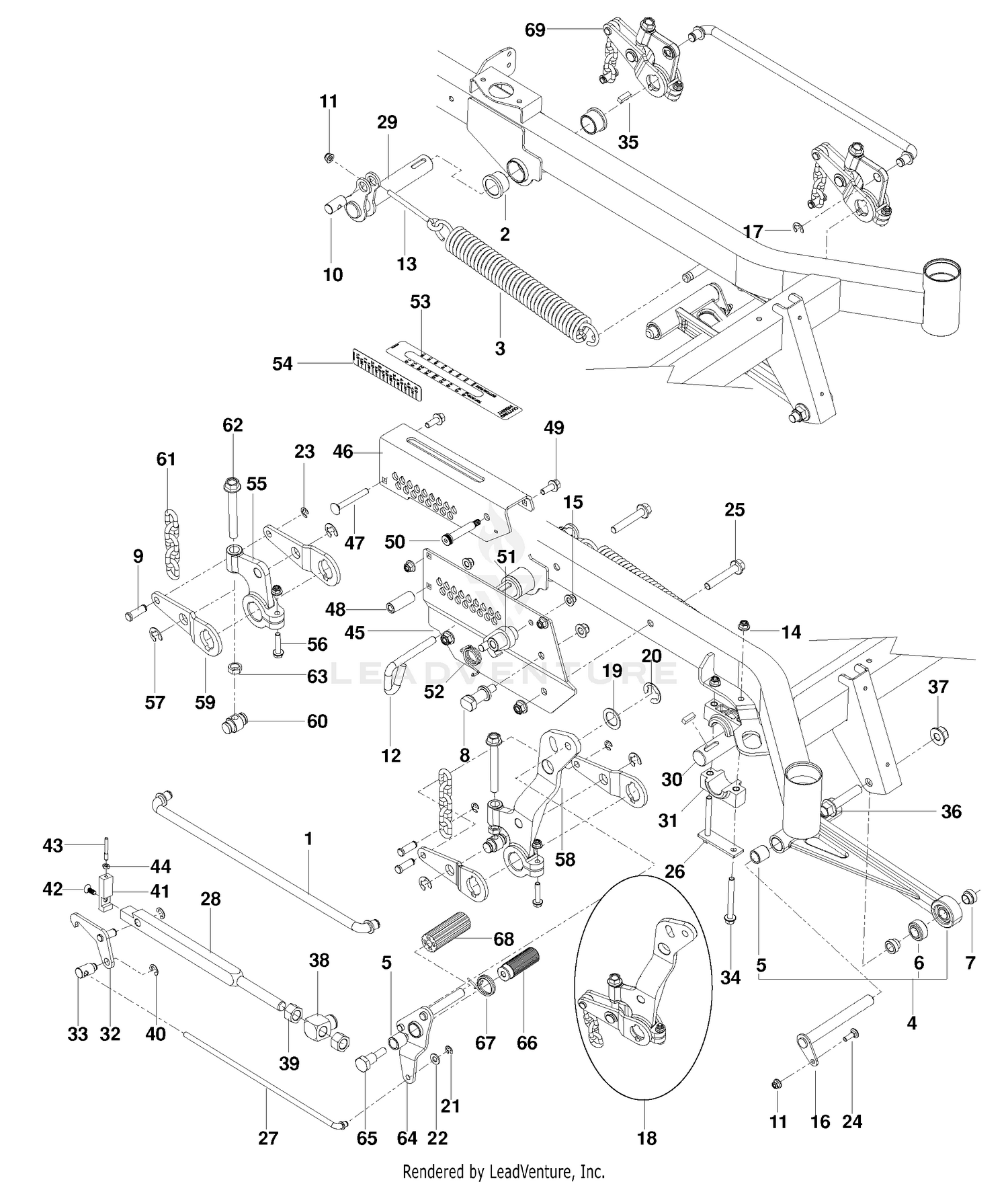 Mower Lift Deck