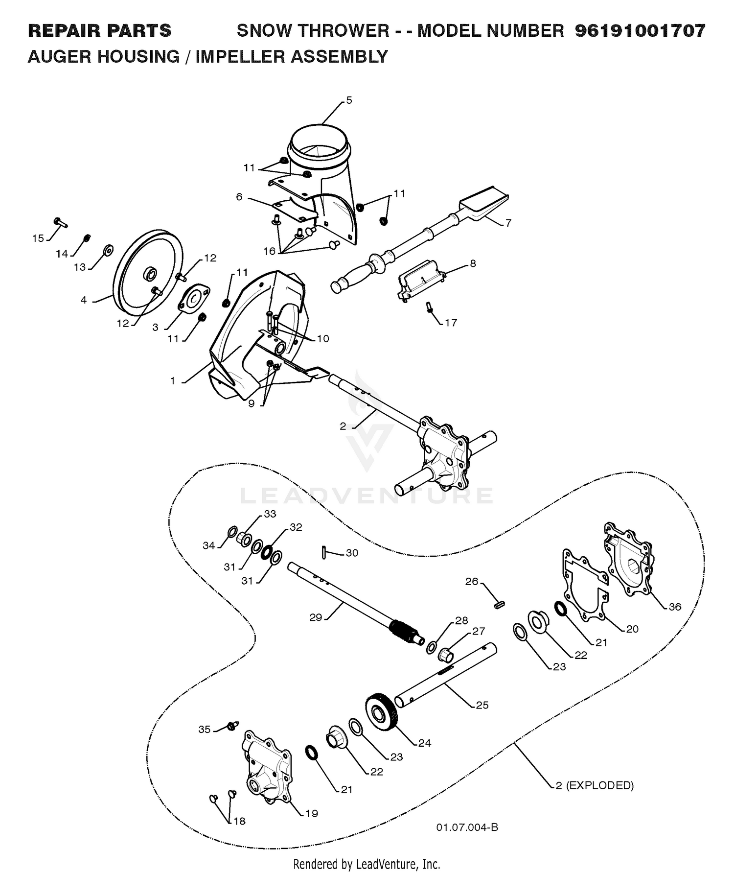 AUGER HOUSING & IMPELLER 2