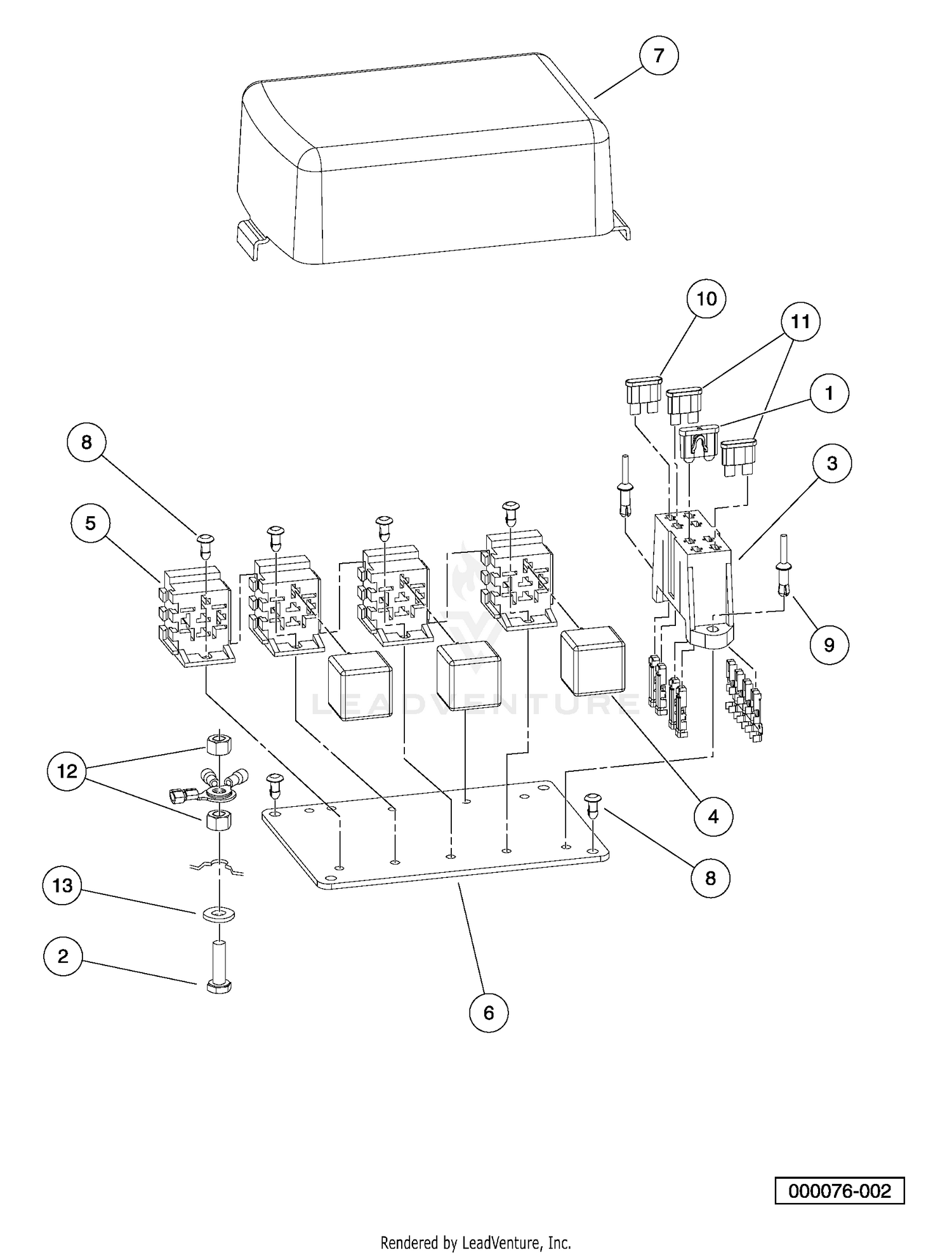 Electrical Component Box, Diesel Vehicles