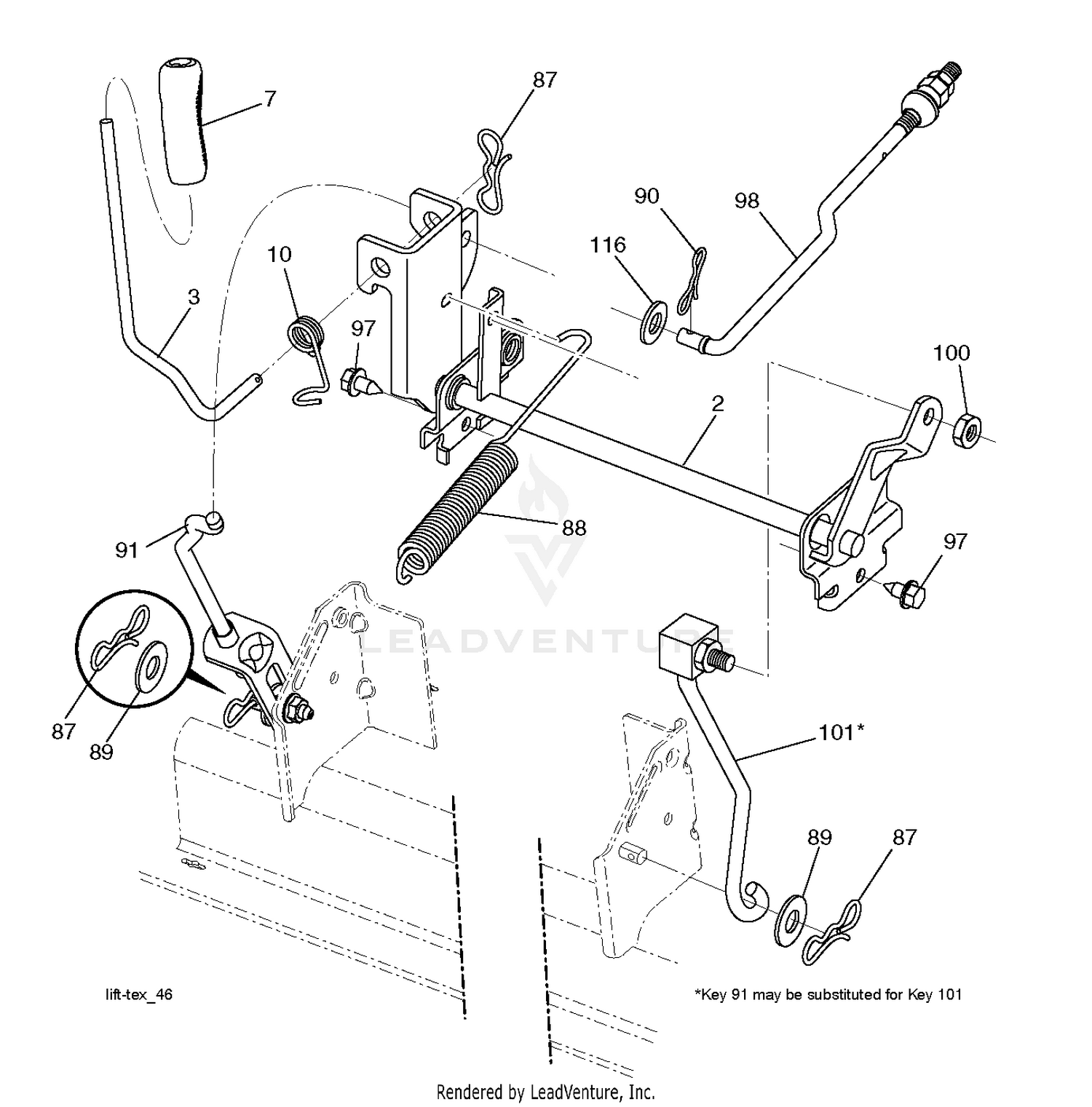 MOWER LIFT / DECK LIFT