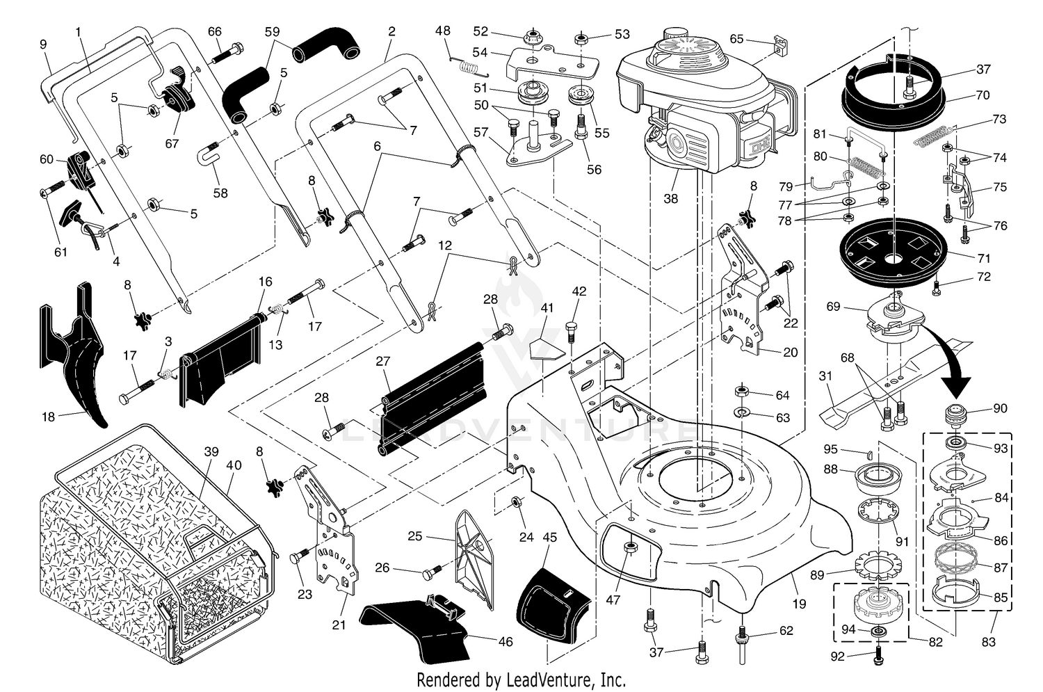 Handle & Deck Assembly