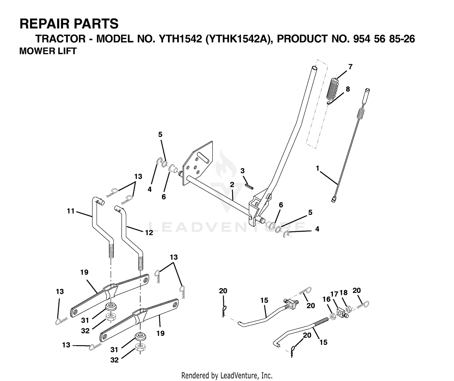 MOWER LIFT / DECK LIFT