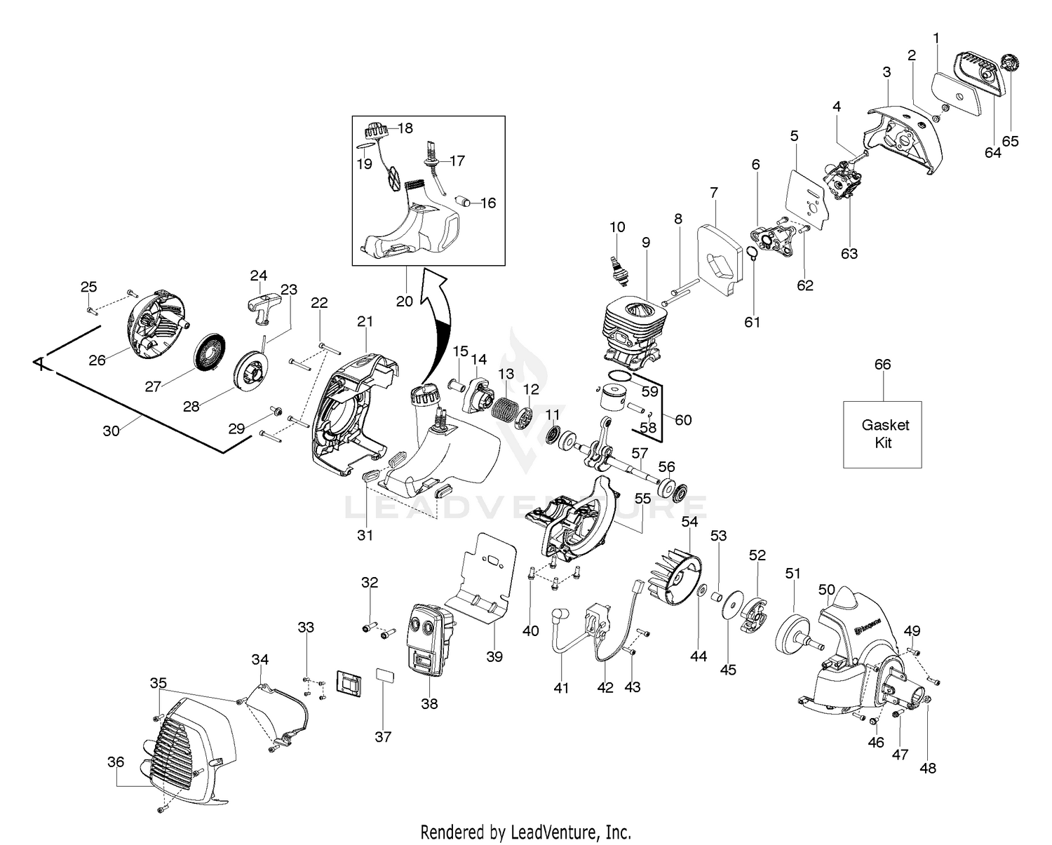 Engine, Fuel Tank & Ignition