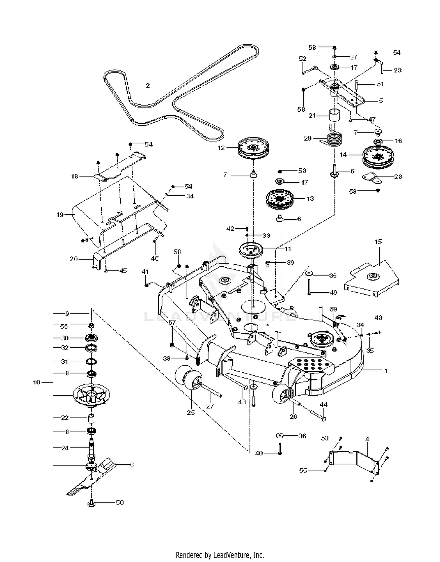 MOWER DECK / CUTTING DECK