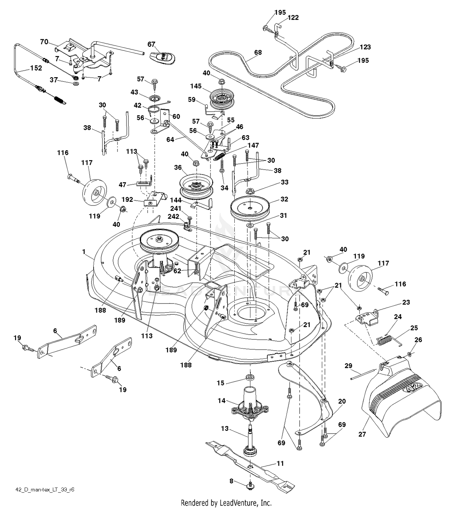 MOWER DECK / CUTTING DECK