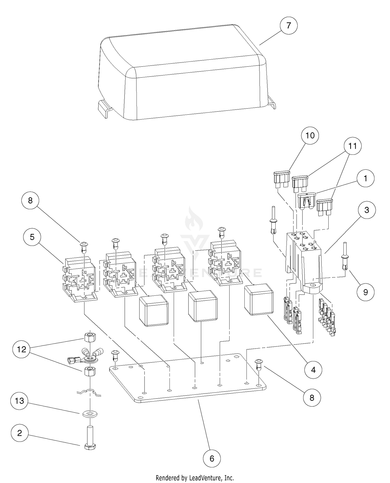 Electrical Component Box, Diesel Vehicles