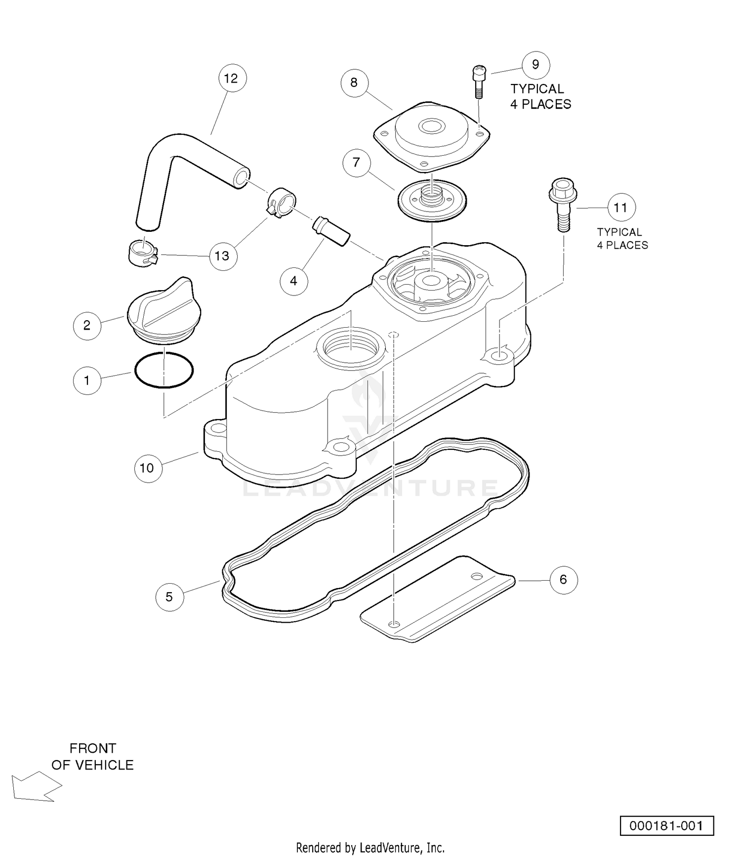 Head Cover (Diesel Engine - Closed Breather)