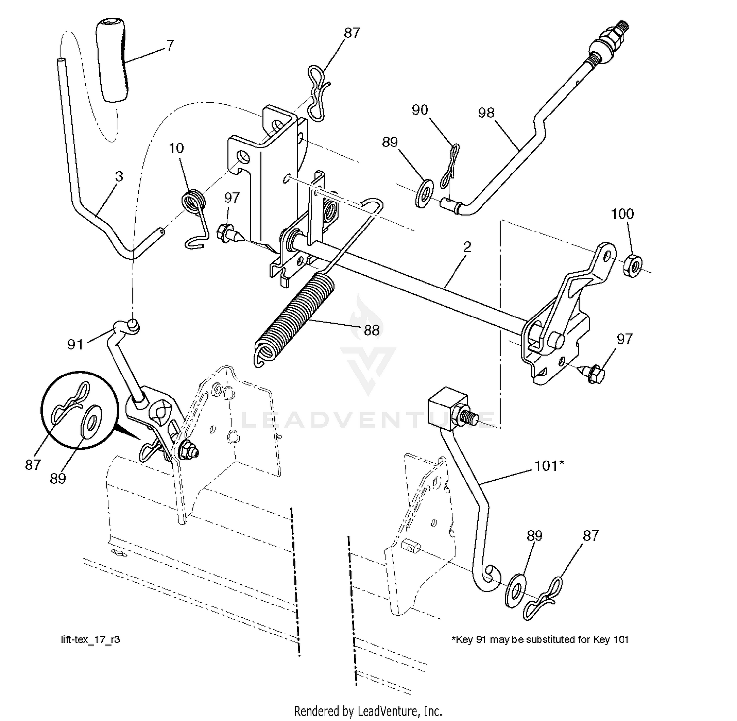 MOWER LIFT / DECK LIFT