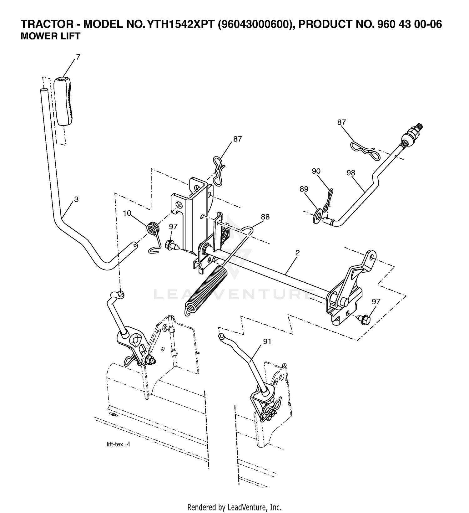 MOWER LIFT / DECK LIFT