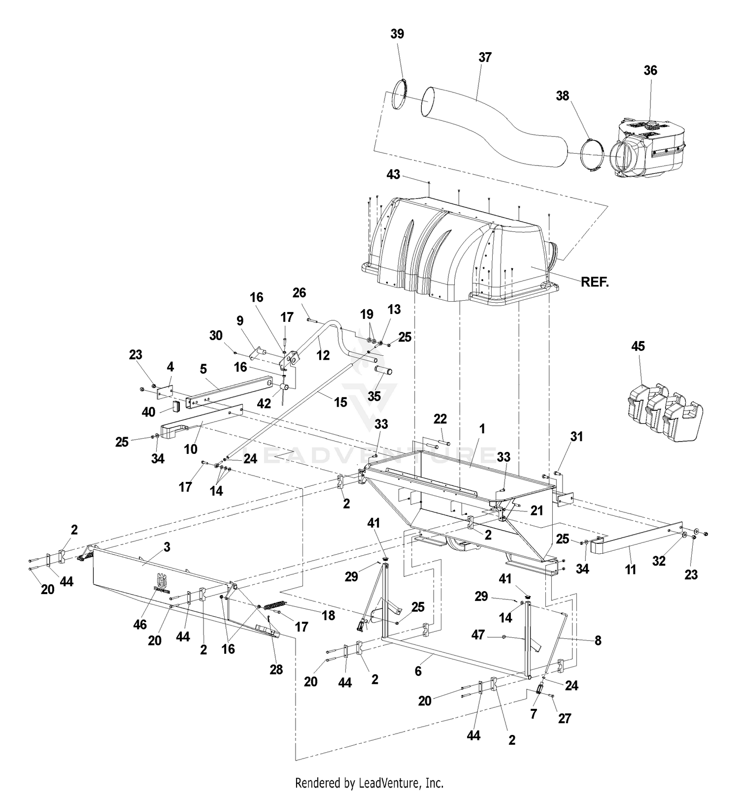 Accessory DFS Collection Hopper Assembly