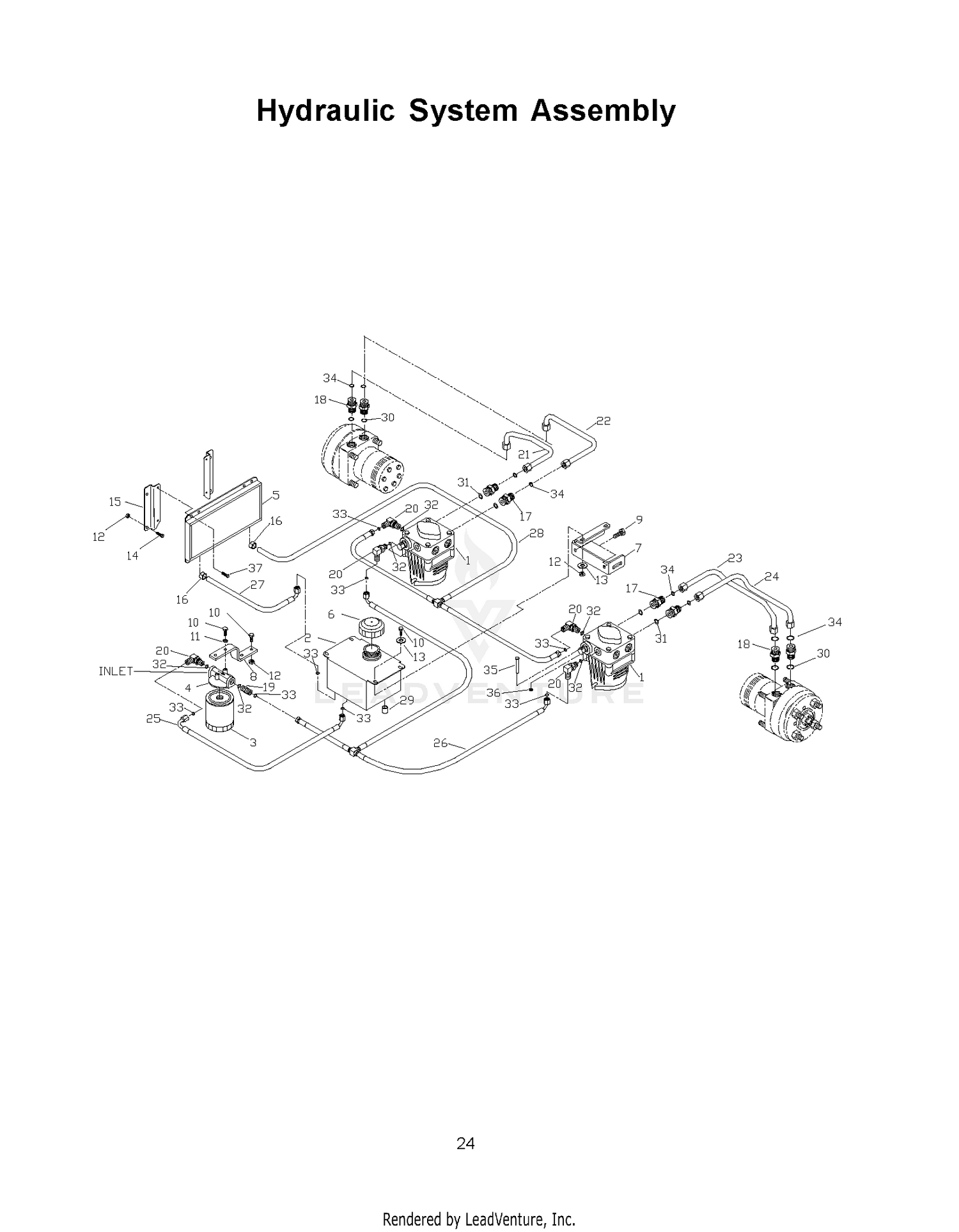 HYDRAULIC PUMP - MOTOR