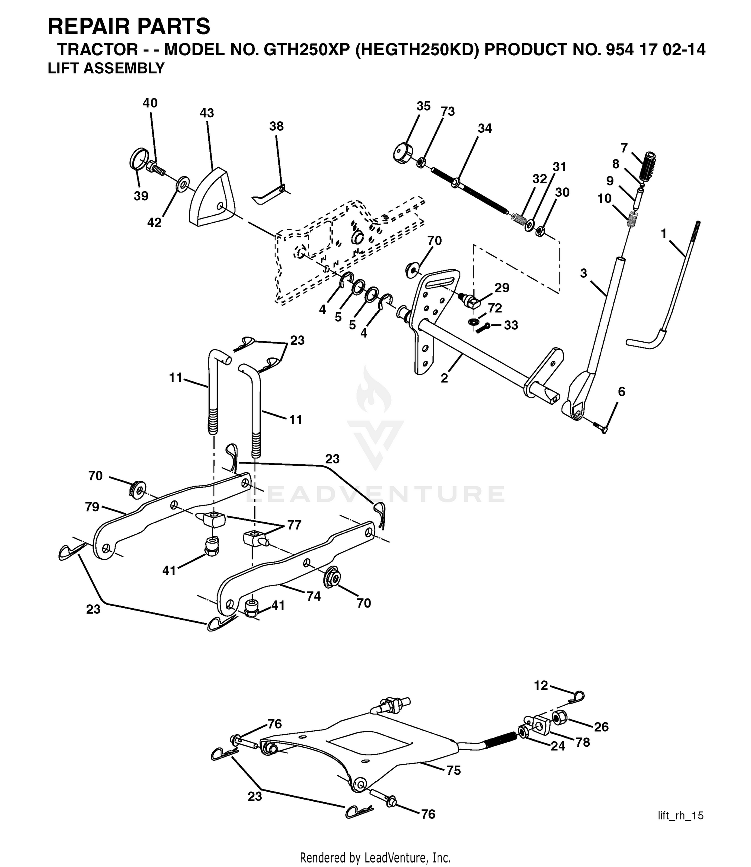 MOWER LIFT / DECK LIFT