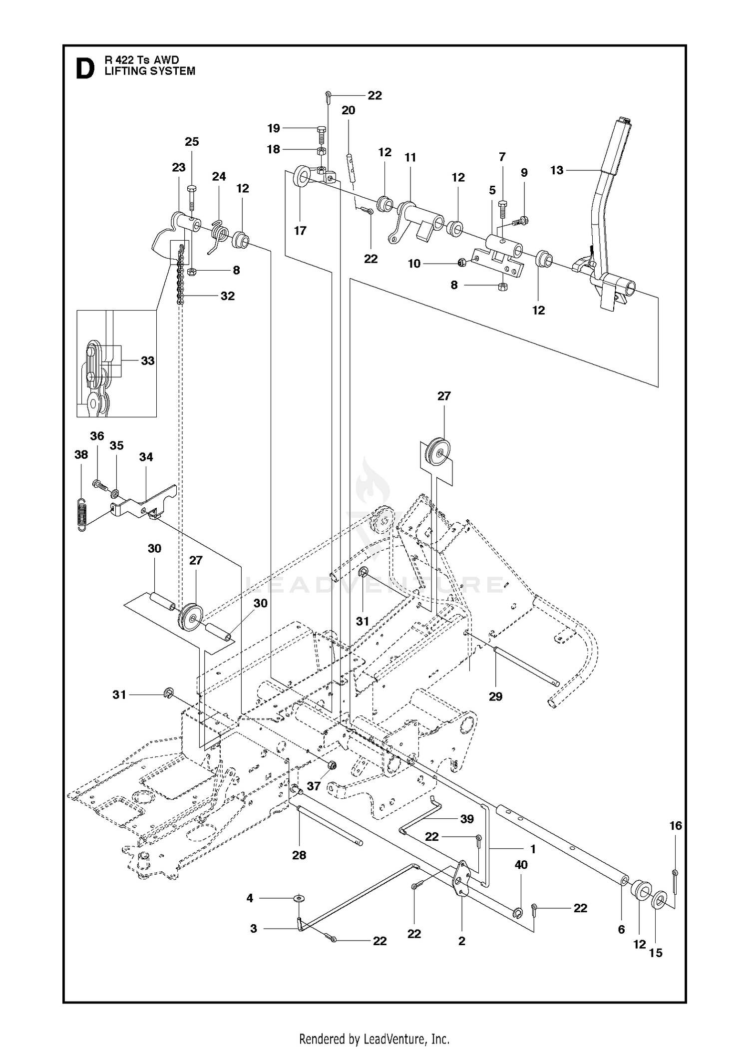 MOWER LIFT / DECK LIFT