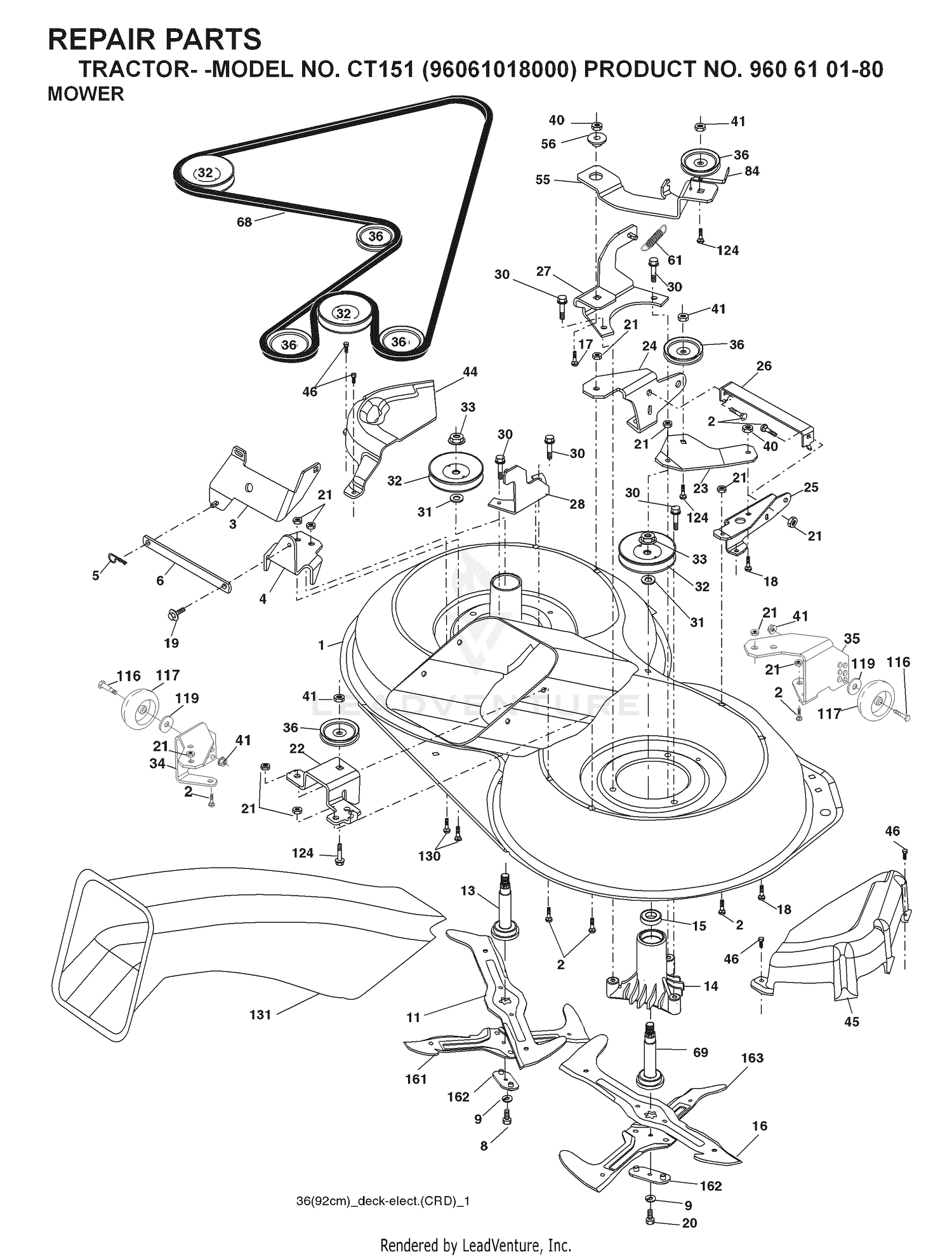 MOWER DECK / CUTTING DECK