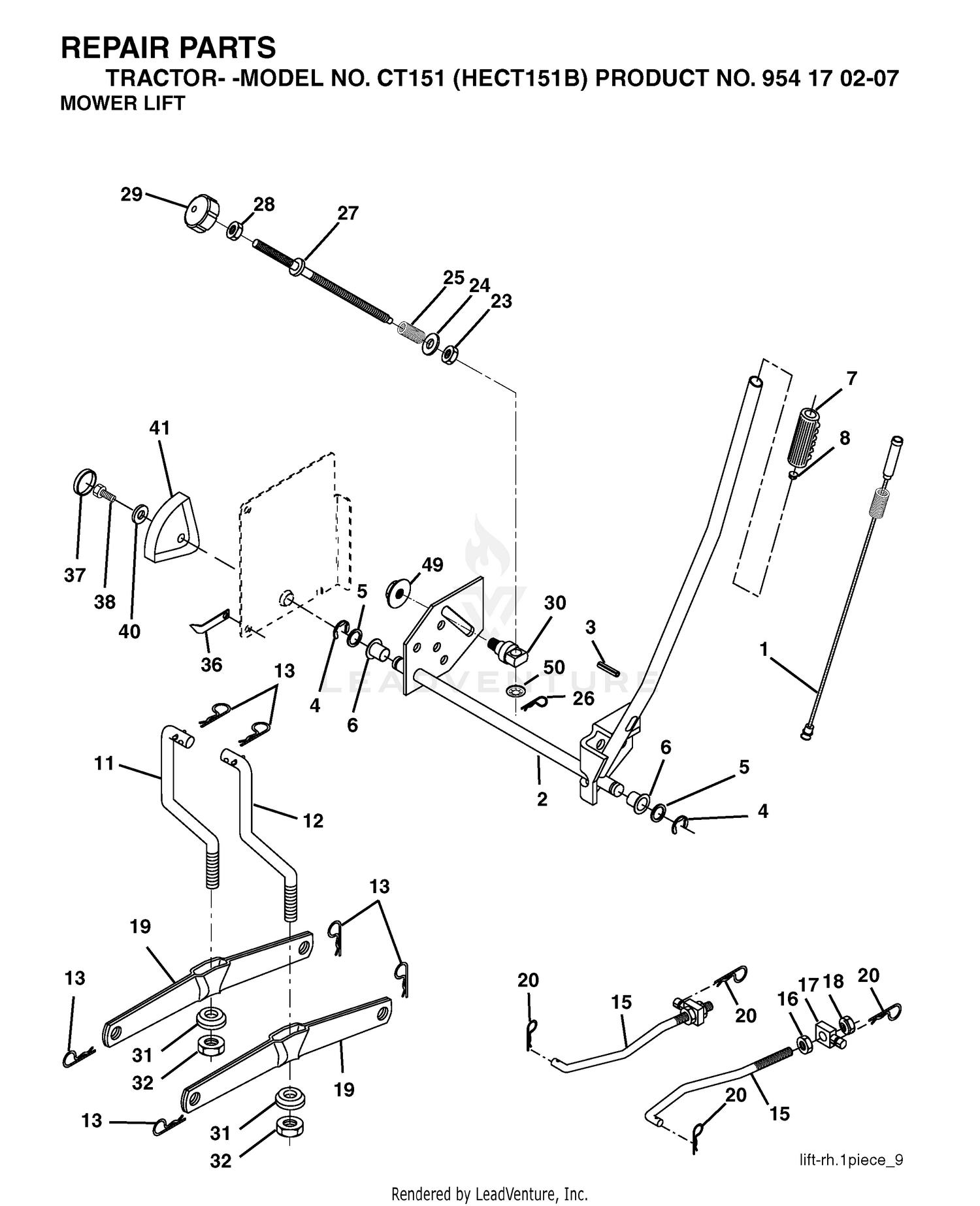 MOWER LIFT / DECK LIFT