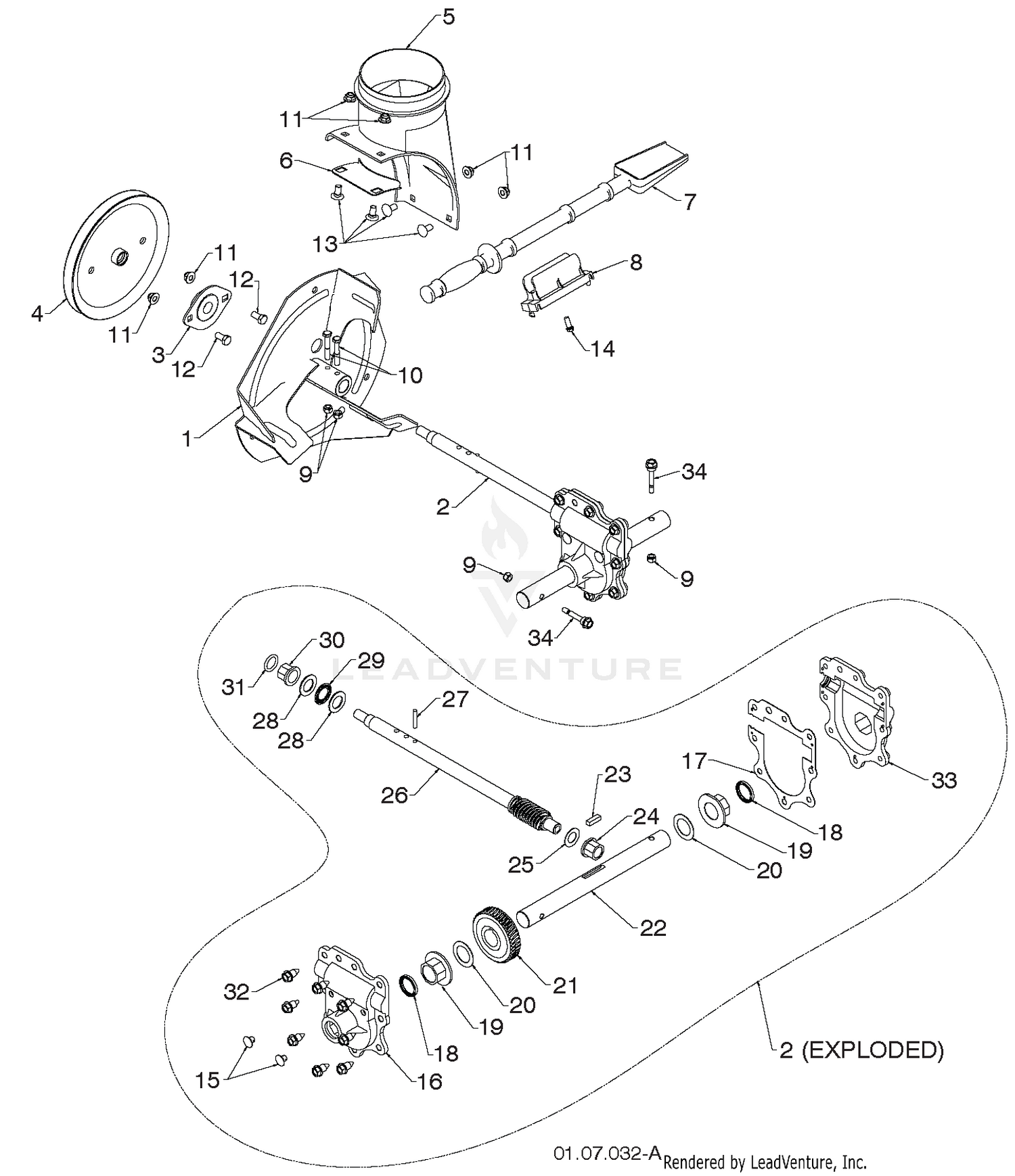 AUGER HOUSING & IMPELLER 2