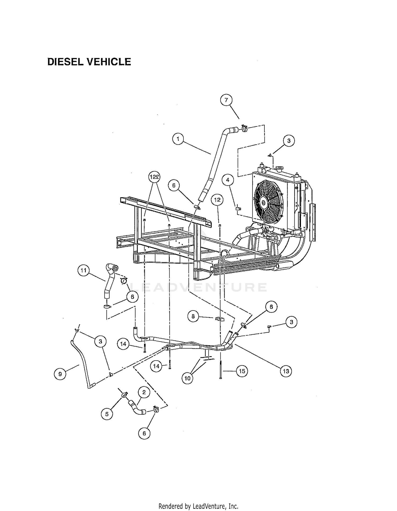 COOLANT PIPES AND HOSES