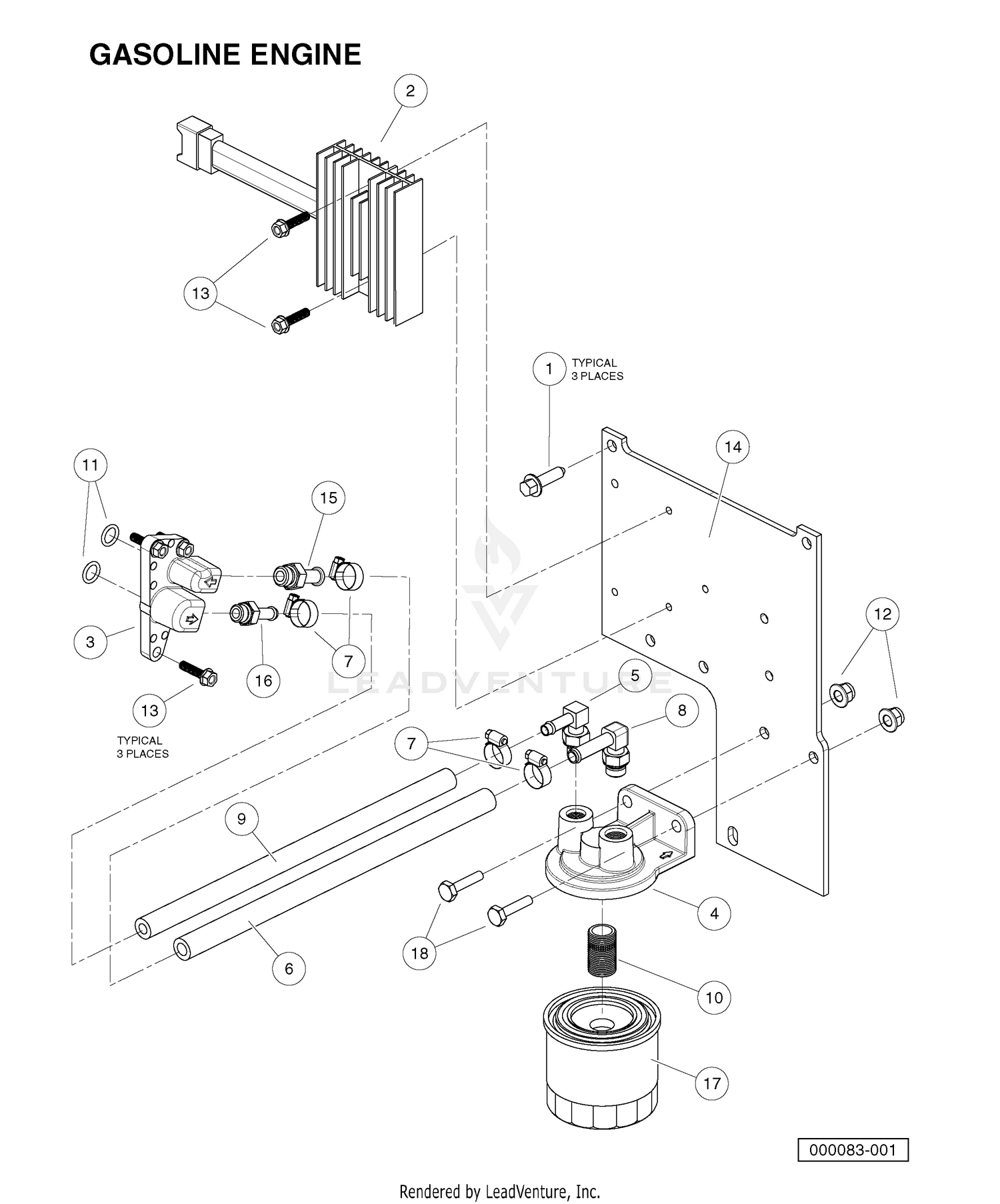 OIL FILTER ADAPTER AND VOLTAGE REGULATOR
