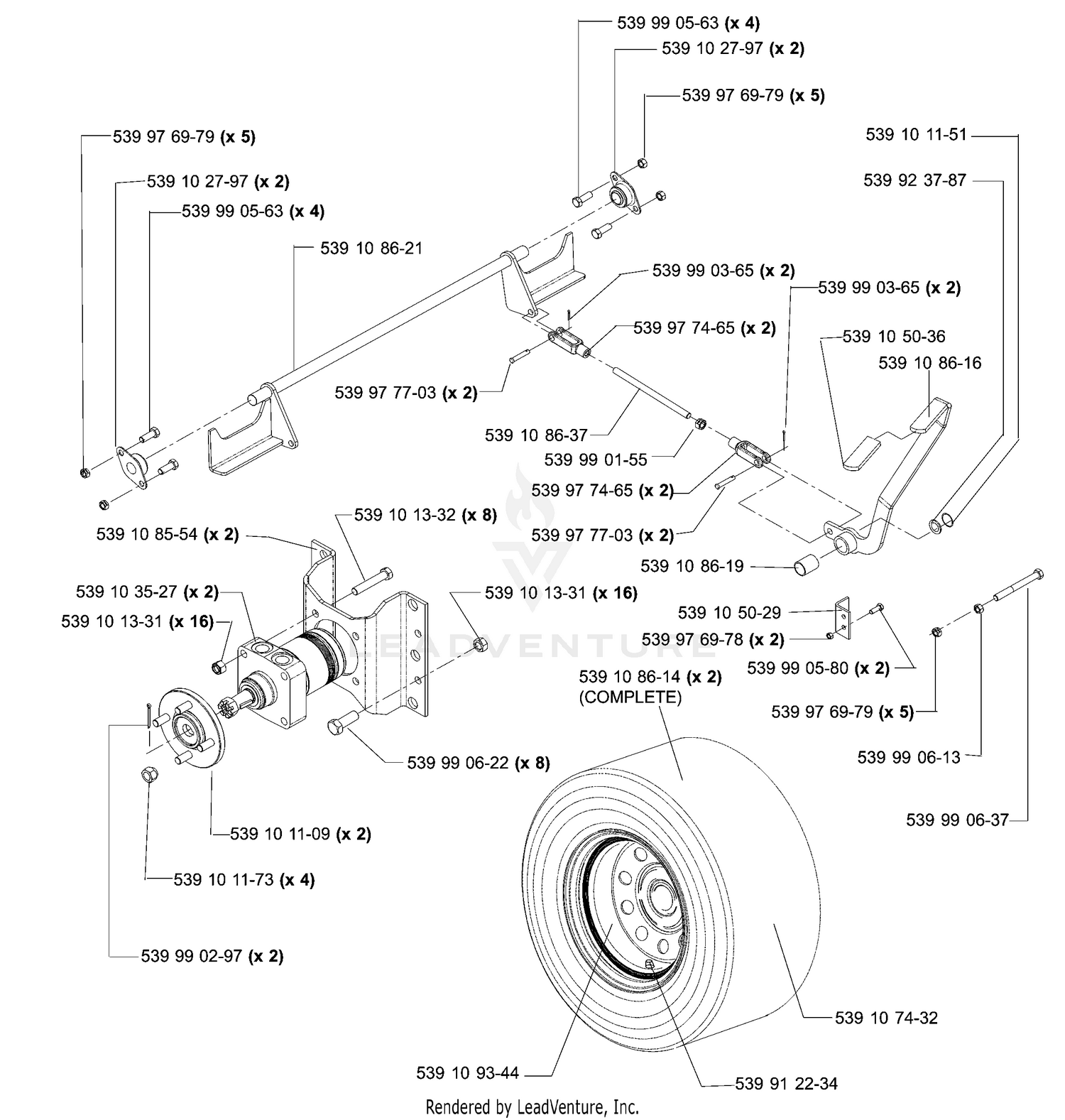 Park Brake Assembly (TE)
