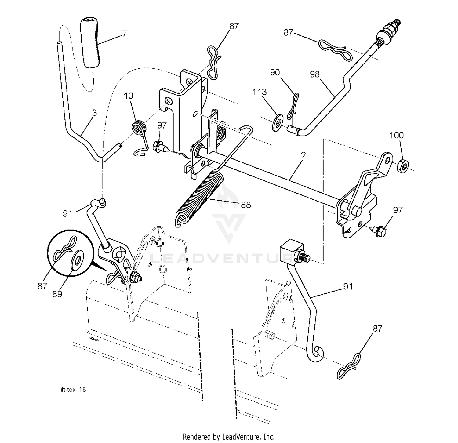 MOWER LIFT / DECK LIFT