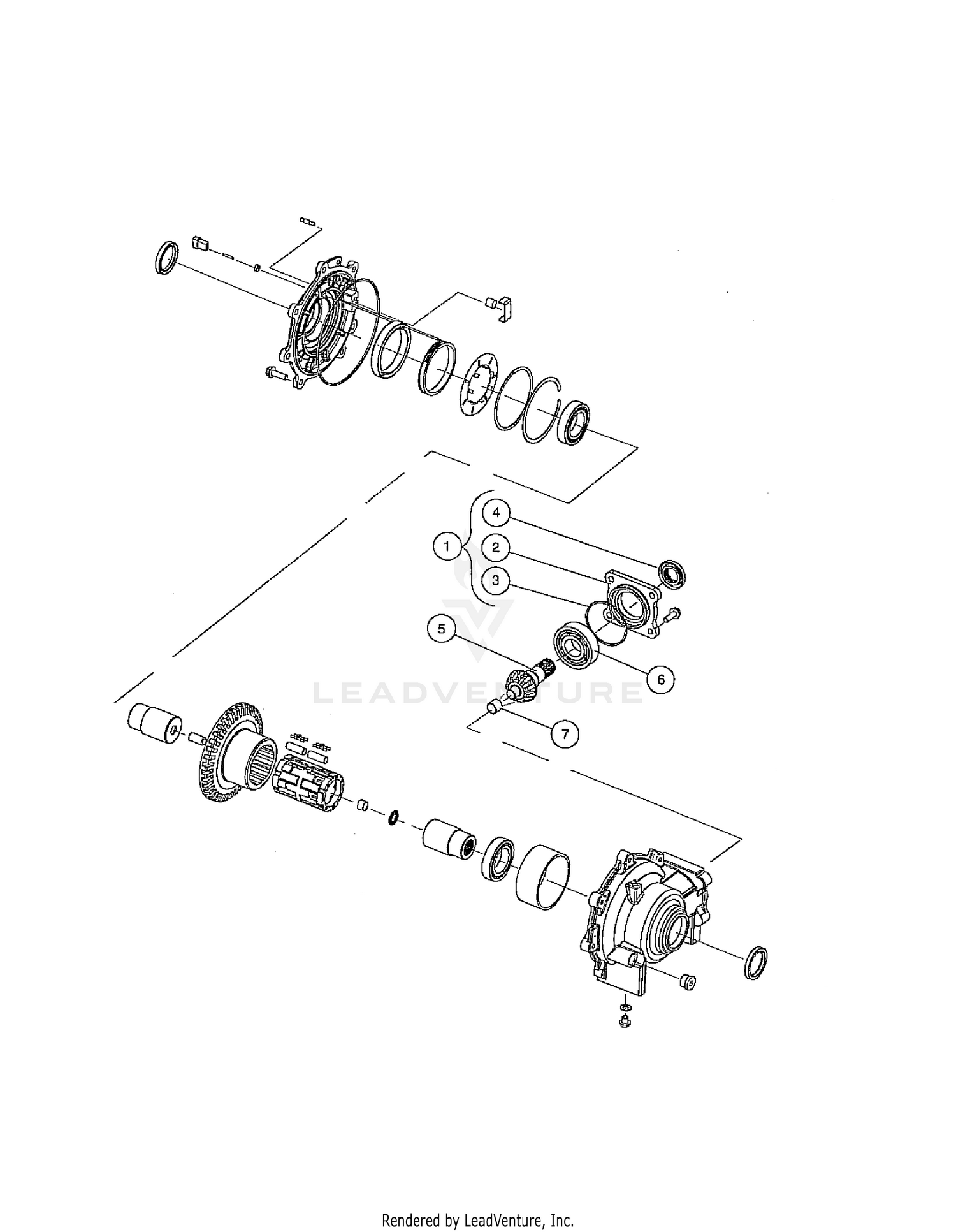FRONT DIFFERENTIAL (INPUT COMPONENTS)
