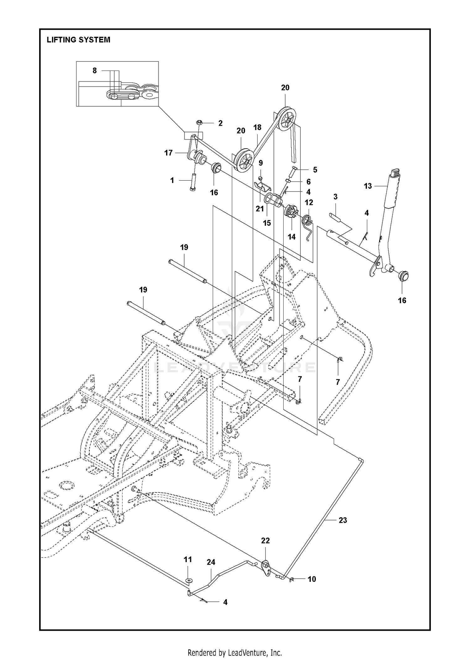 MOWER LIFT / DECK LIFT