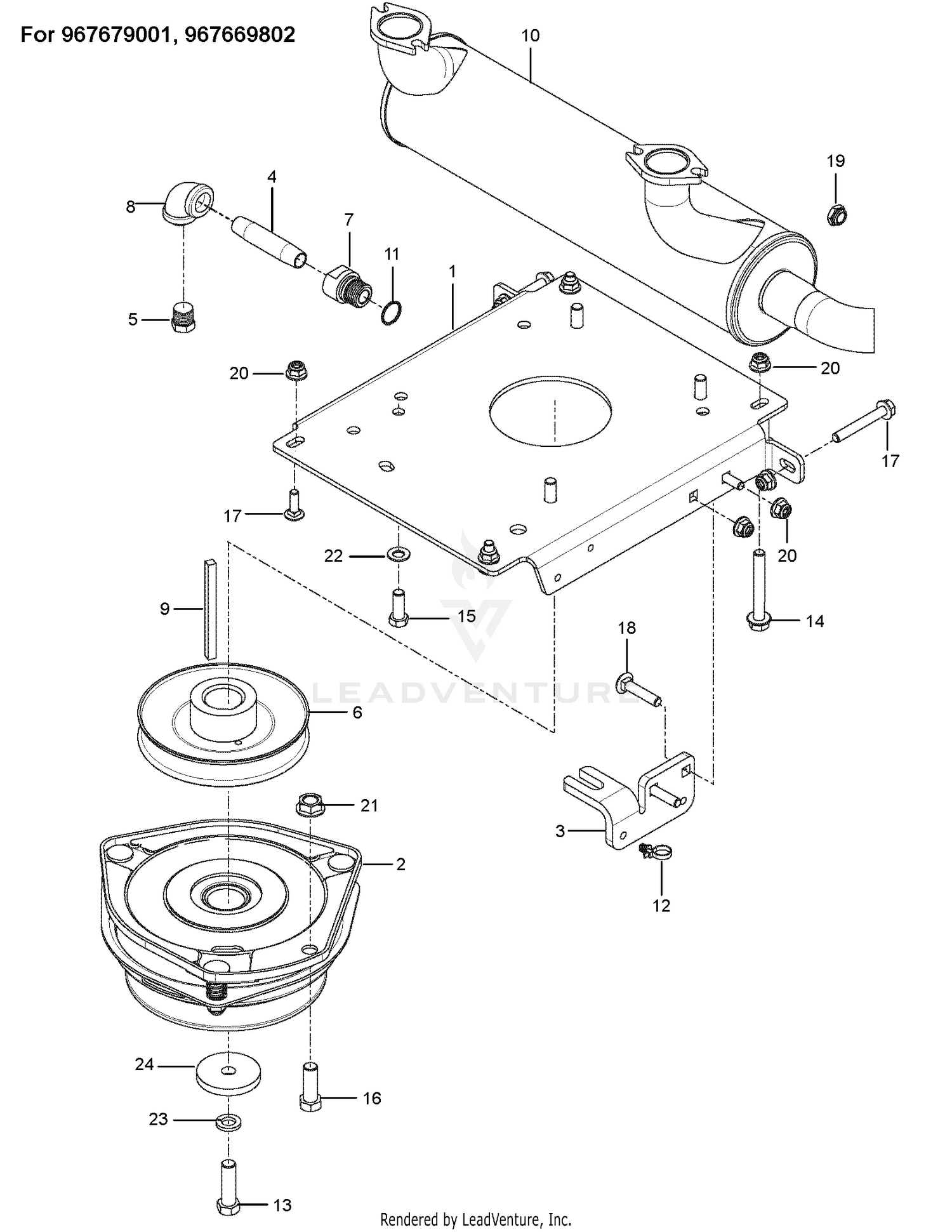 ENGINE MOUNTING, GUARDS & MUFFLER