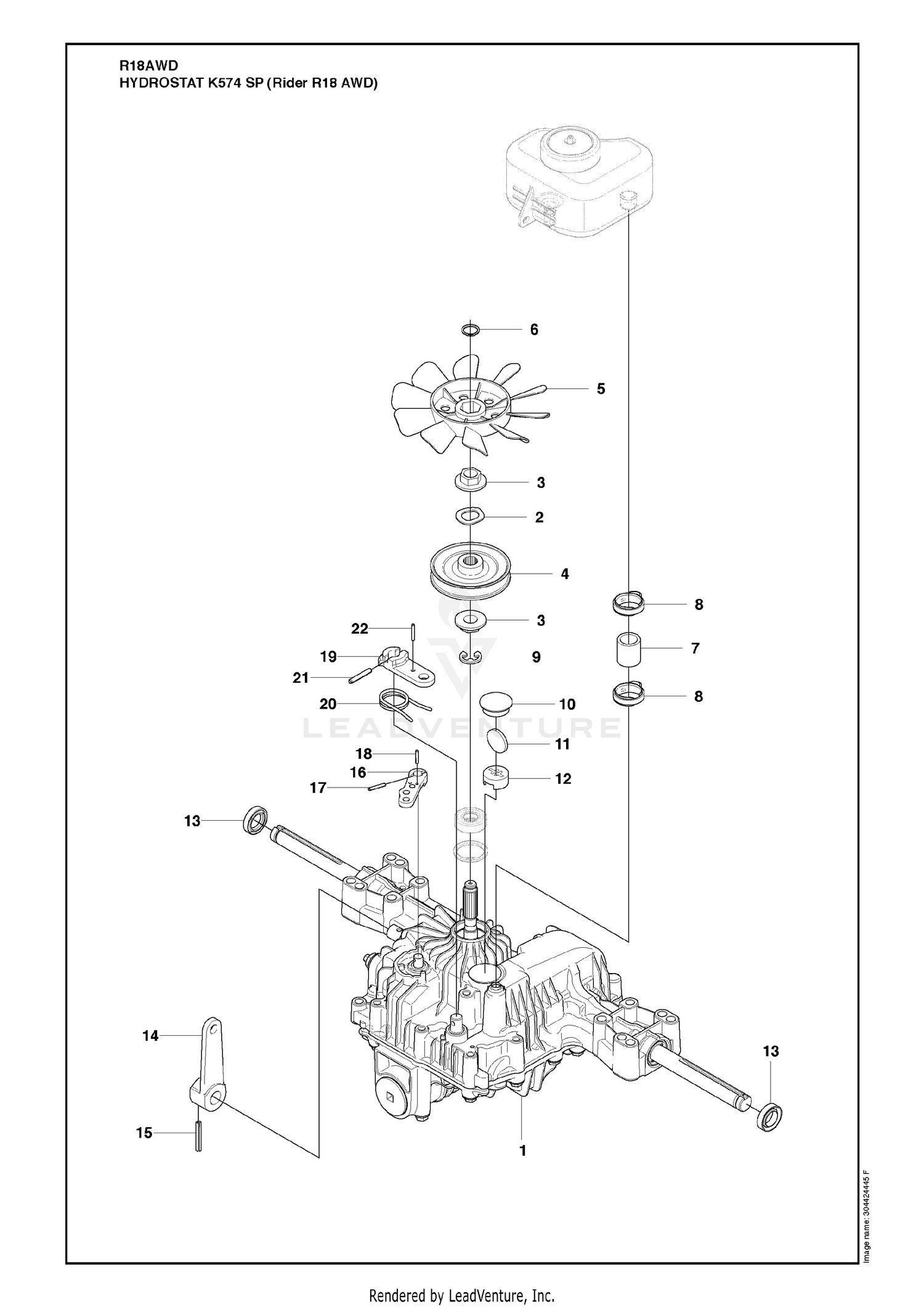 Hydrostat K574 SP (Rider R18 AWD)