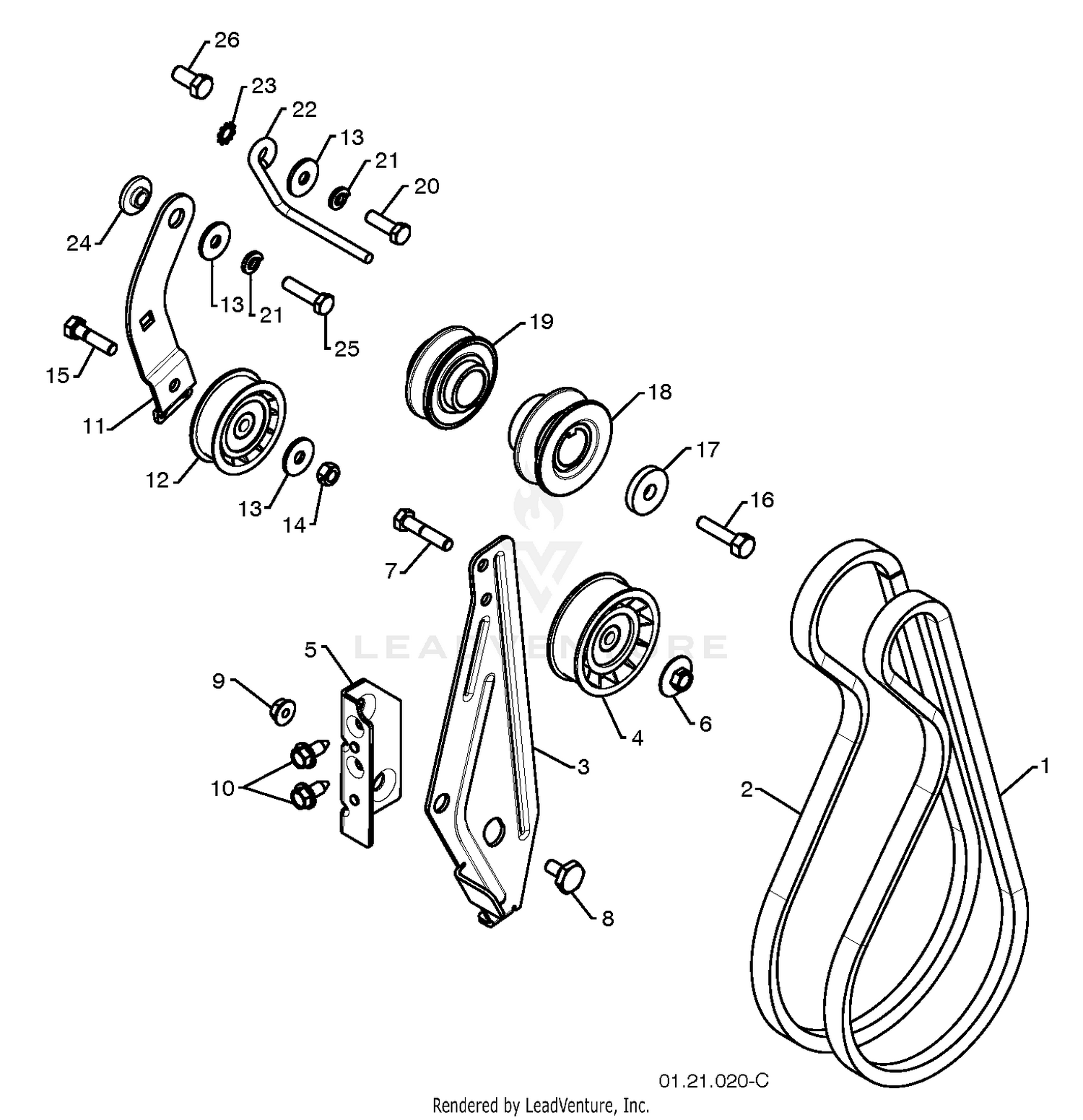 "CHASSIS, ENGINE & PULLEYS" 3
