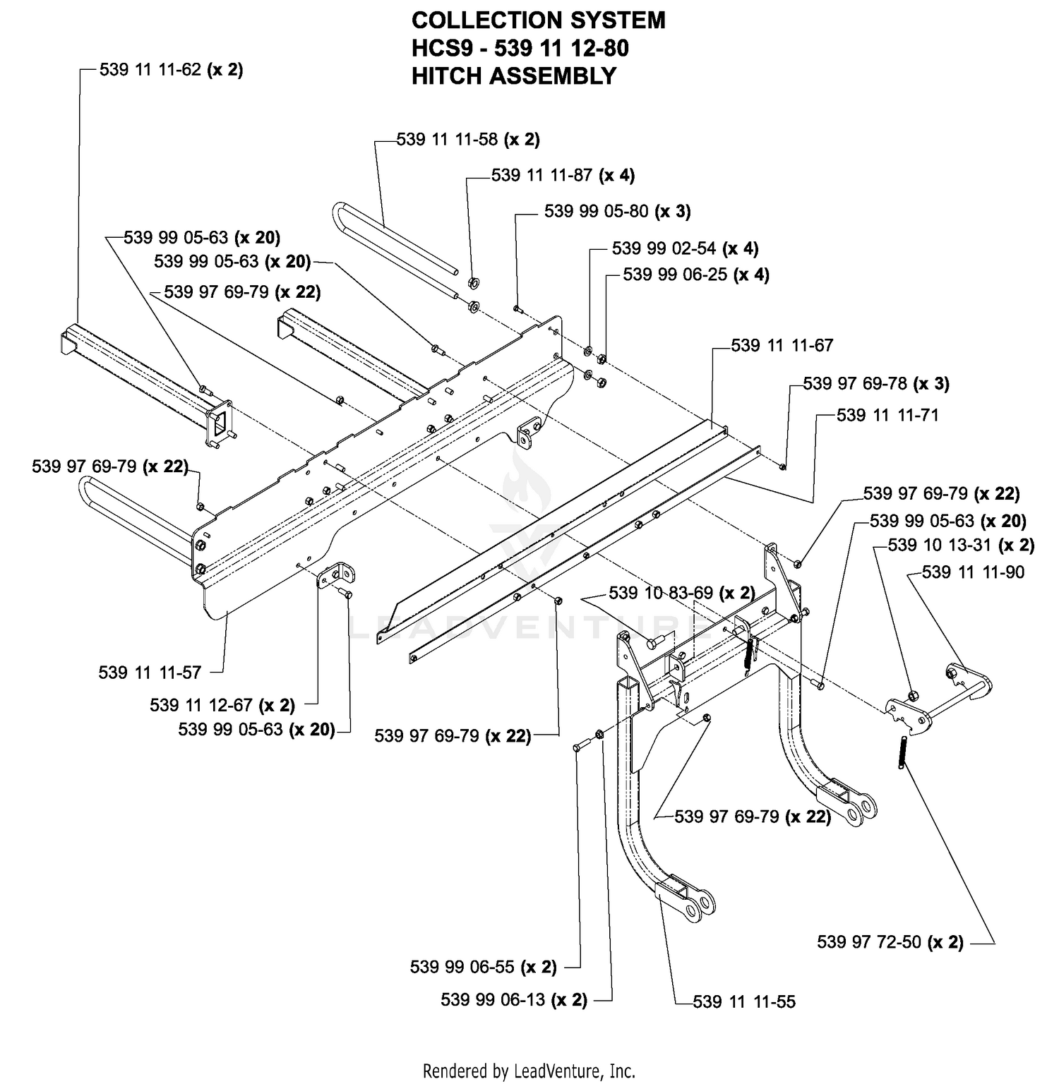 Accessories HCS9 Collection System Hitch