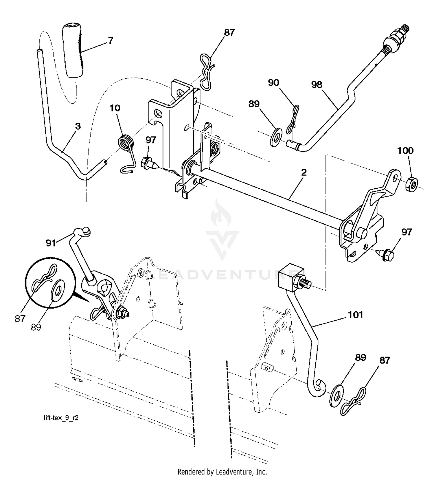 MOWER LIFT / DECK LIFT