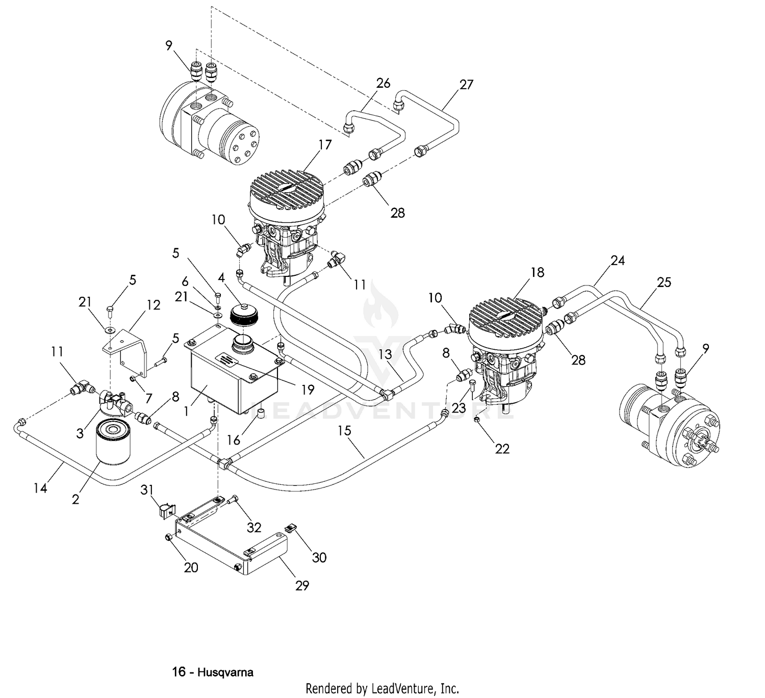 Hydraulic Pump - Motor