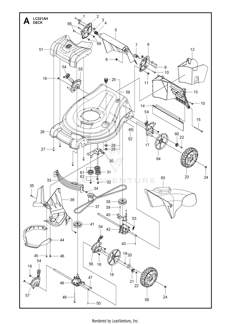 Husqvarna LC221AH 96145003100 2016 09 Lawn Mower Consumer Walk Behind Partswarehouse