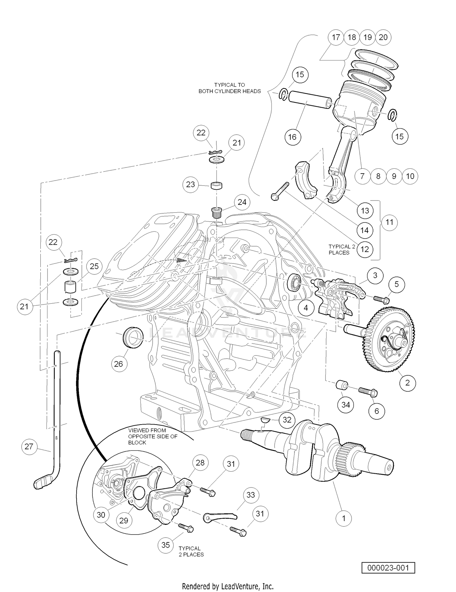 Crankcase and Crankshaft