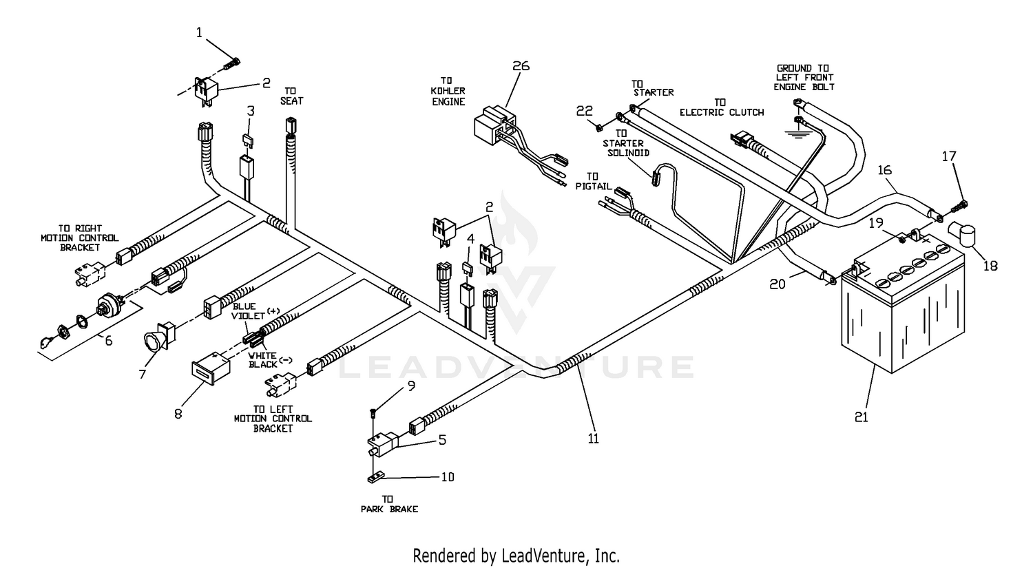 Wiring Assembly (Kohler Only)
